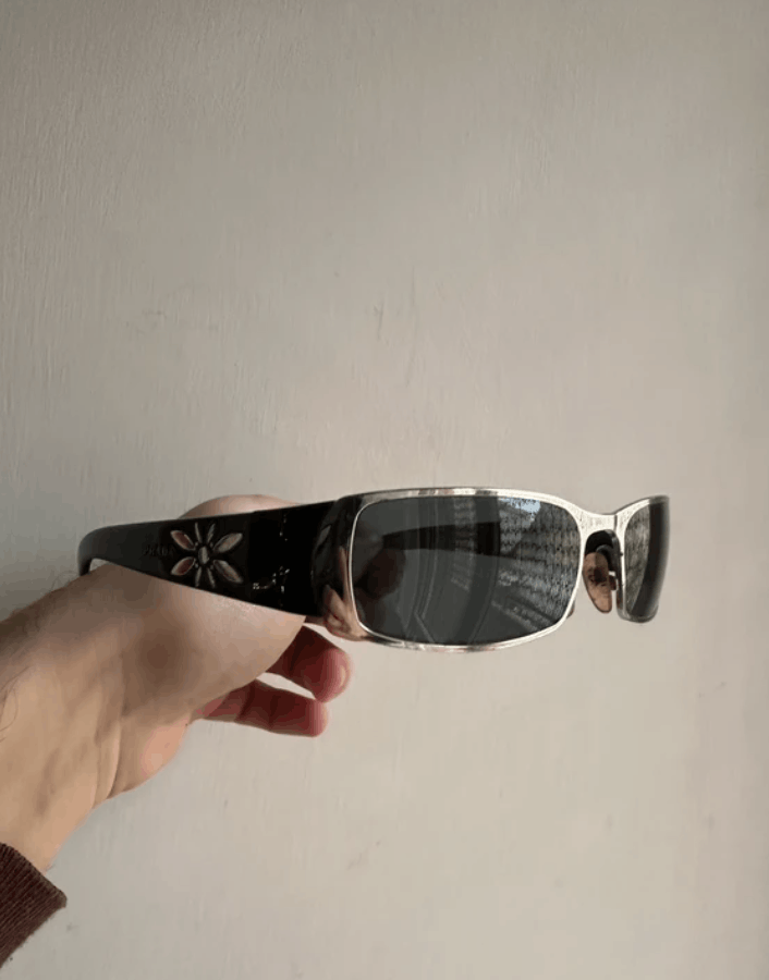 Prada PRADA Sunglasses Wrap Shield Mask Symbole Sport Red Tab Size ONE SIZE - 1 Thumbnail