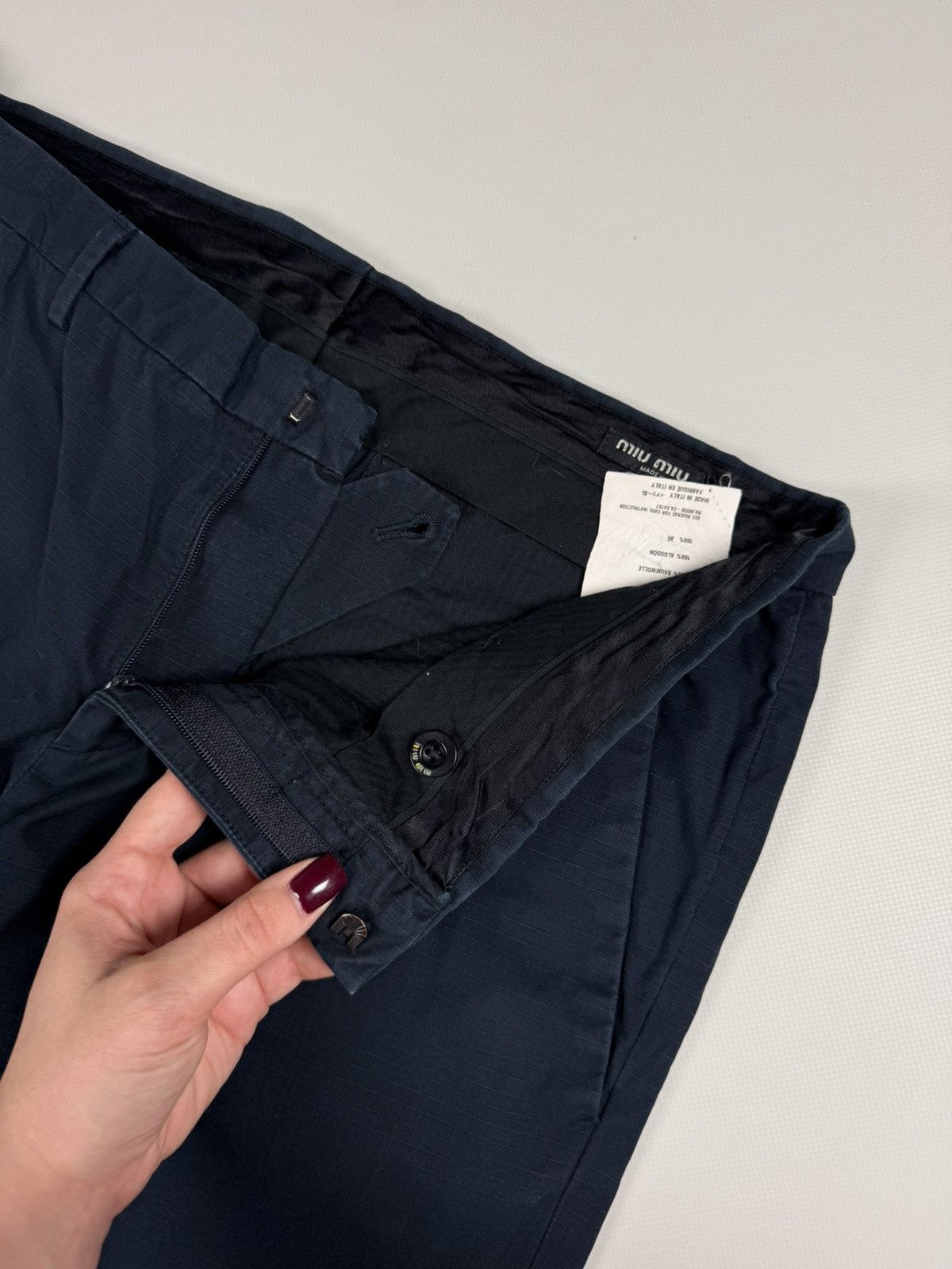 Miu Miu Miu Miu Vintage 2006 Men’s Cotton Chino Pants Trousers Size US 32 / EU 48 - 10 Thumbnail