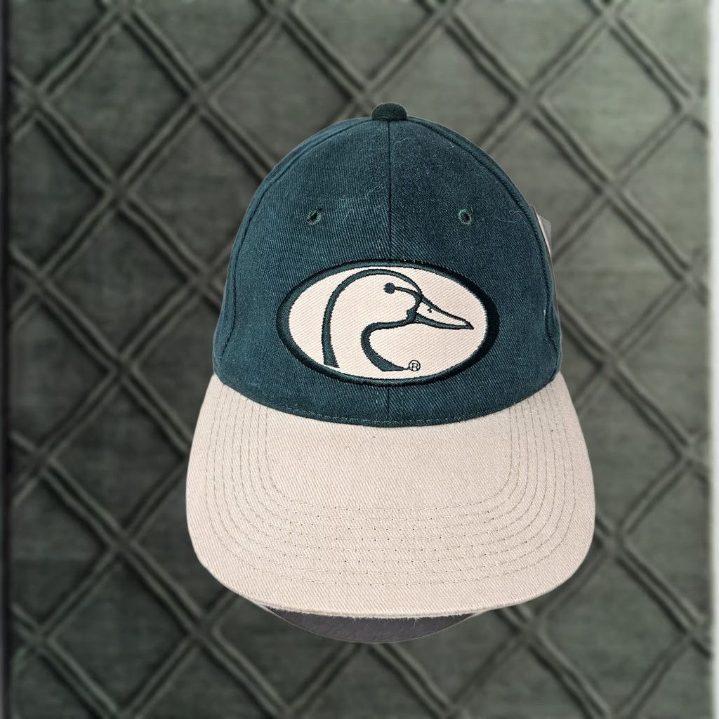 Logo 7 Ducks Unlimited NWT Snapback Hat Mens One Size Green Tan Embroidered Logo 90s Size ONE SIZE - 1 Thumbnail