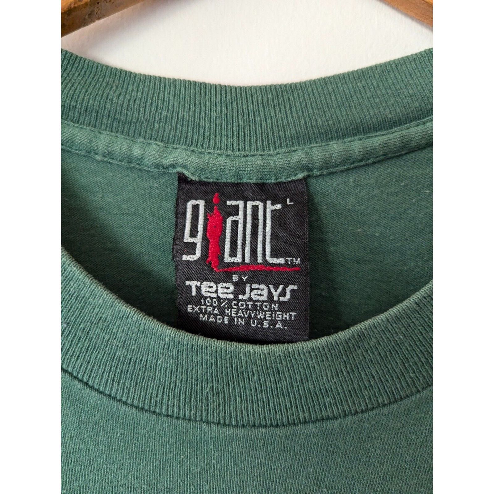 Giant VINTAGE BAD RELIGION GREEN LOGO T-SHIRT - GIANT TAG - 90S Size US L / EU 52-54 / 3 - 3 Thumbnail
