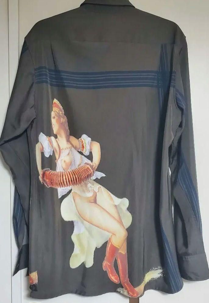 Yohji Yamamoto POUR HOMME archive 01aw Gansg Star era pinup girl shirt Size US L / EU 52-54 / 3 - 6 Thumbnail