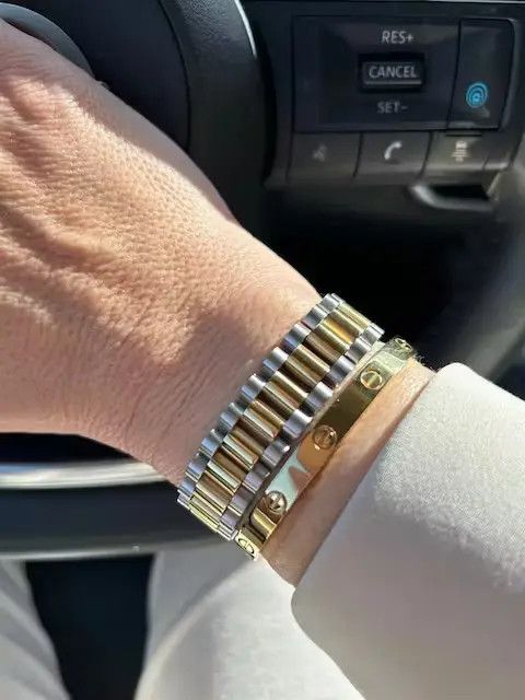Other Two-Tone Colour Plated Stainless Steel Bracelet Size ONE SIZE - 1 Thumbnail