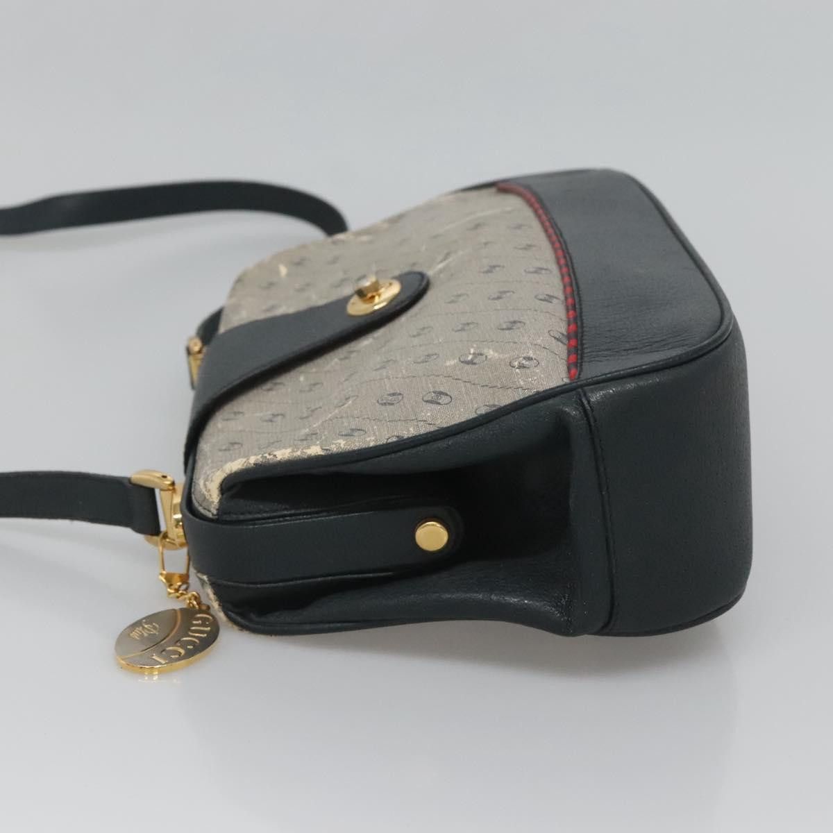 Gucci GUCCI Shoulder Bag Pvc Leather Navy Gold 116 02 107 Size ONE SIZE - 5 Thumbnail