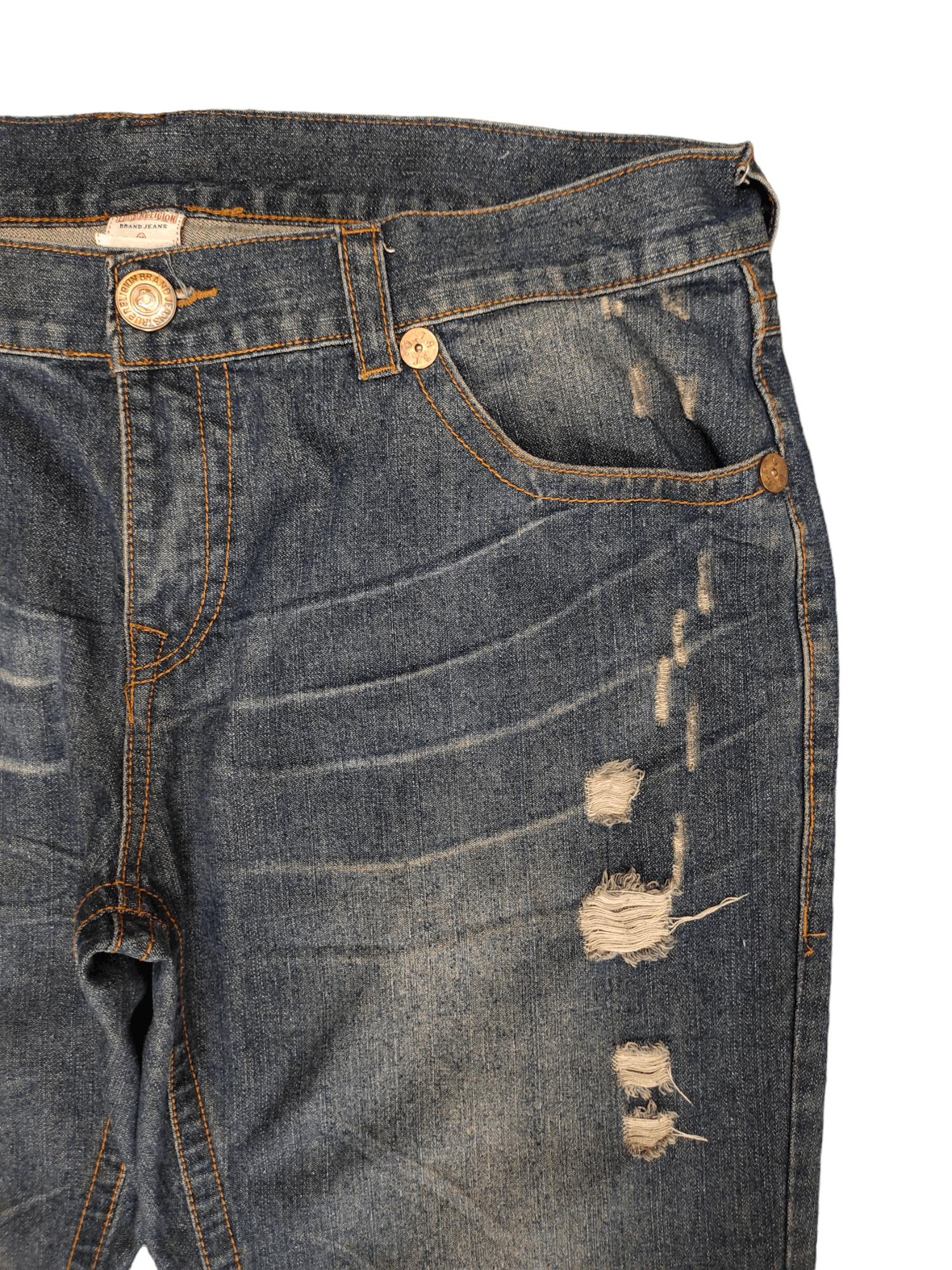 True Religion Baggy Jeans True Religion Distressed Denim Jnco Southpole Size US 42 / EU 58 - 11 Thumbnail