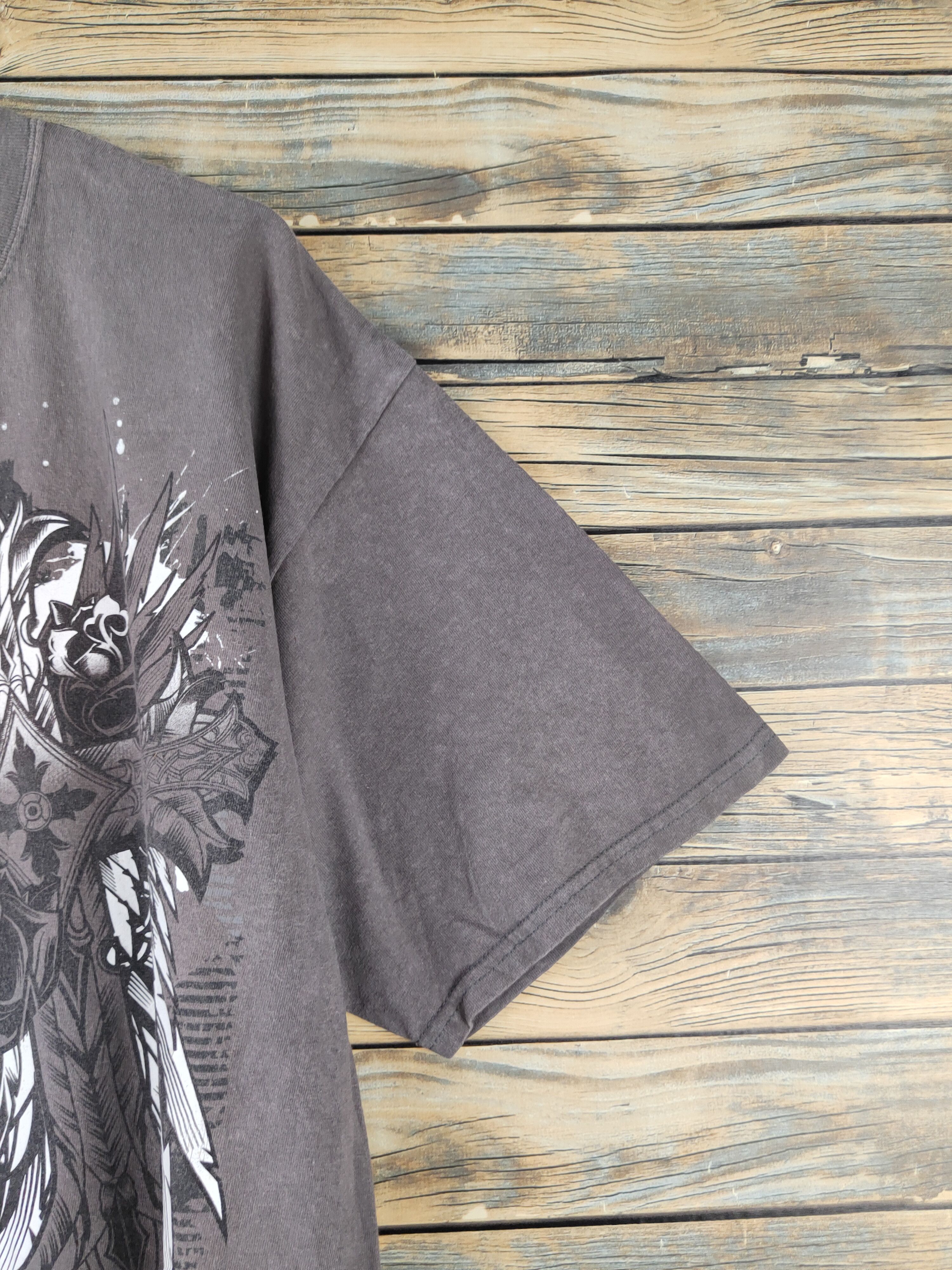 Japanese Brand DL skull Brown Short Sleeve T-shirt #1167 Size US XL / EU 56 / 4 - 6 Thumbnail