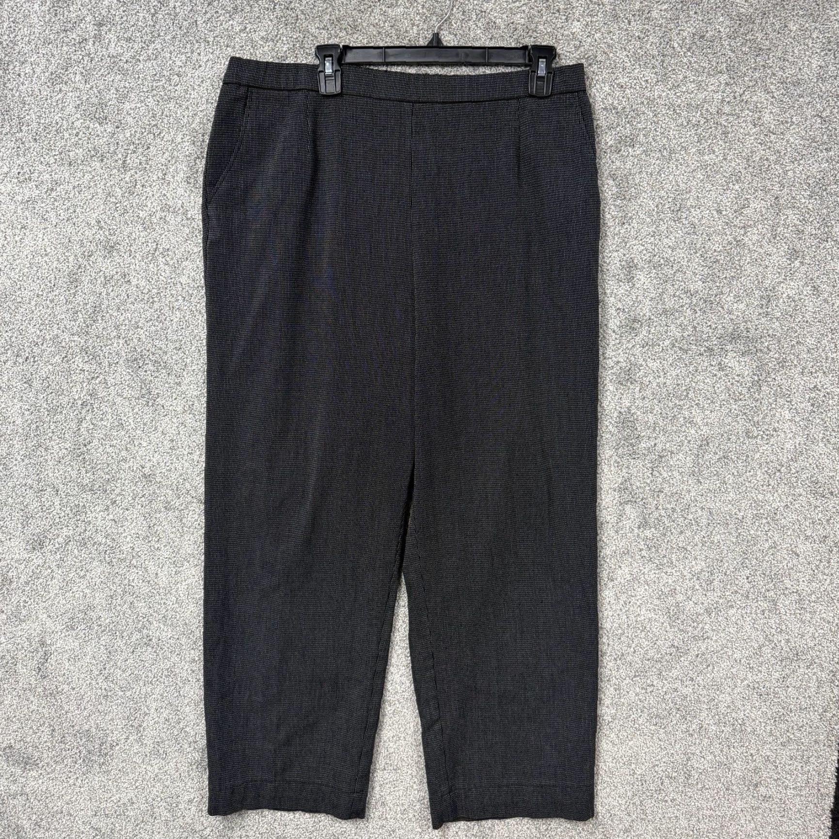 Vintage VINTAGE Briggs Dress Pants 18W Plus Elastic Pull-On Black Check Dress Pants Womens 18W Plus Size 40" / US 18 - 2 Thumbnail