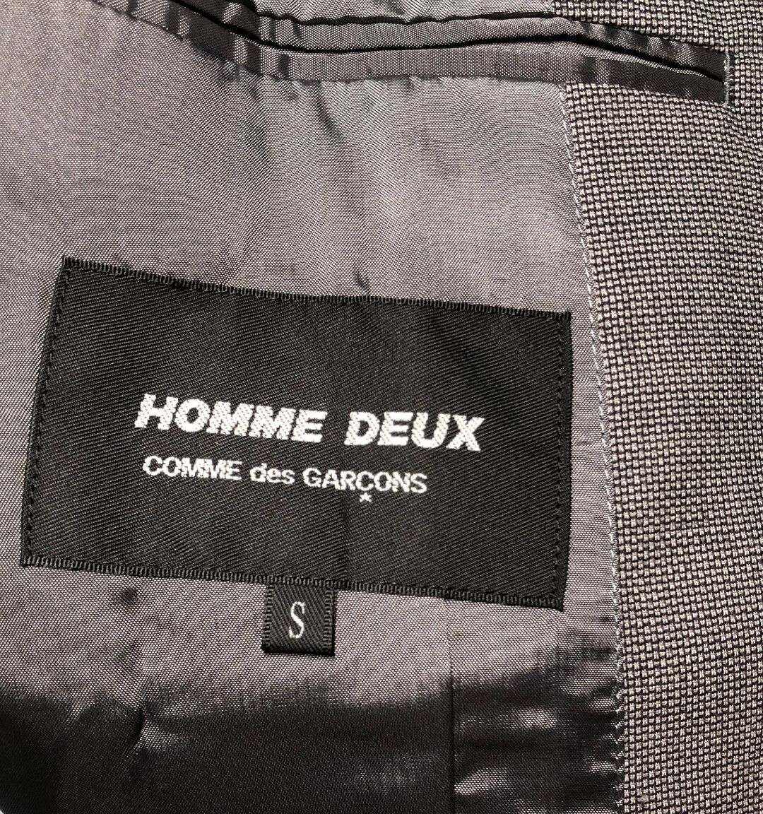Comme des Garcons COMME des GARCONS Homme DEUX 2017AW Wool Suit Gray Size US S / EU 44-46 / 1 - 6 Thumbnail