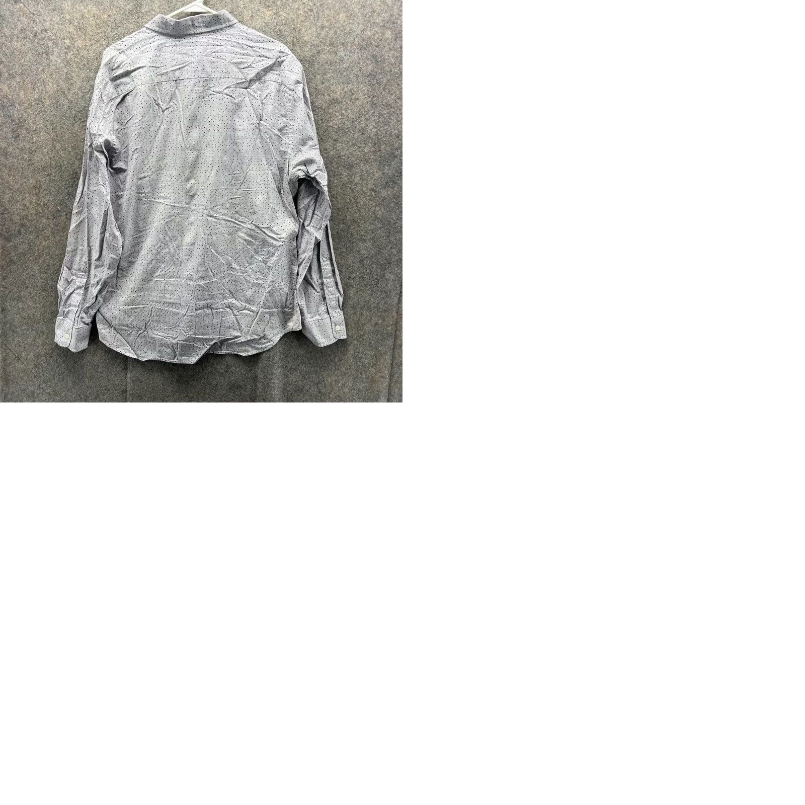 Club Monaco Club Monaco Shirt Men XL Gray Polka Dot Button-Down Slim Fit Size US XL / EU 56 / 4 - 9 Thumbnail