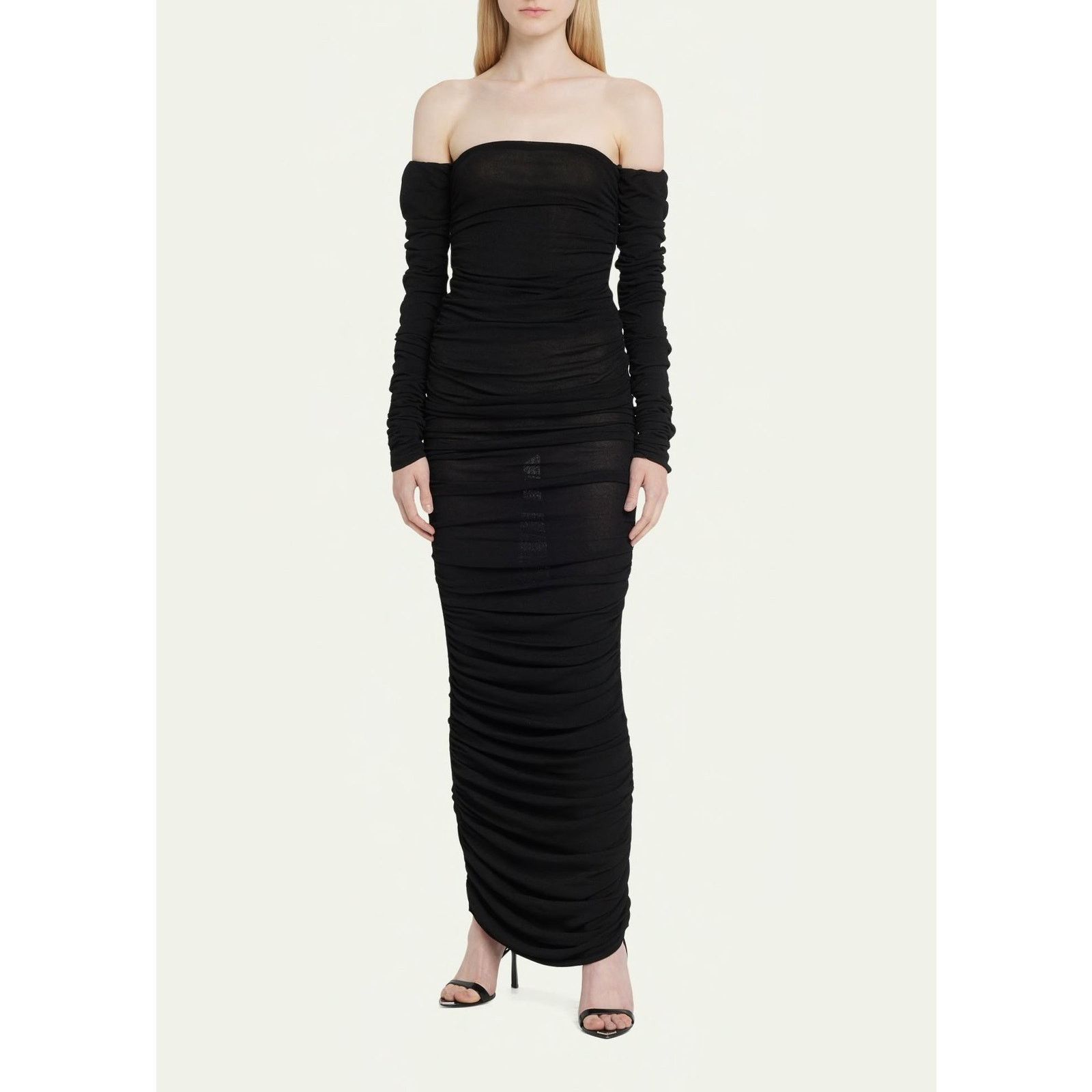 Altuzarra Altuzarra Trikera Jersey Maxi Dress sheer black size XS Size XS / US 0-2 / IT 36-38 - 16 Thumbnail