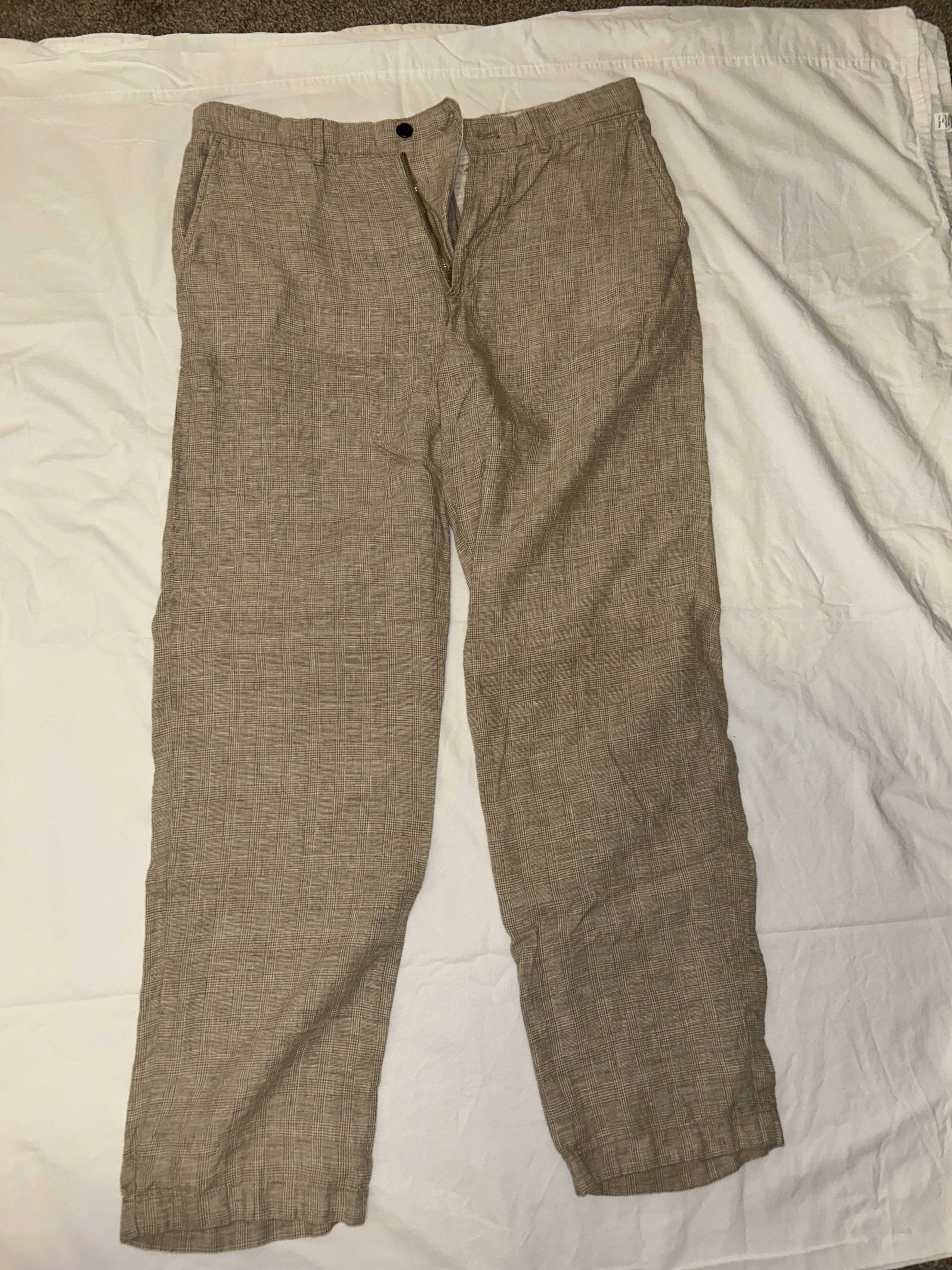 J.Crew Classic Fit Linen Trouser Size US 33 - 1 Thumbnail