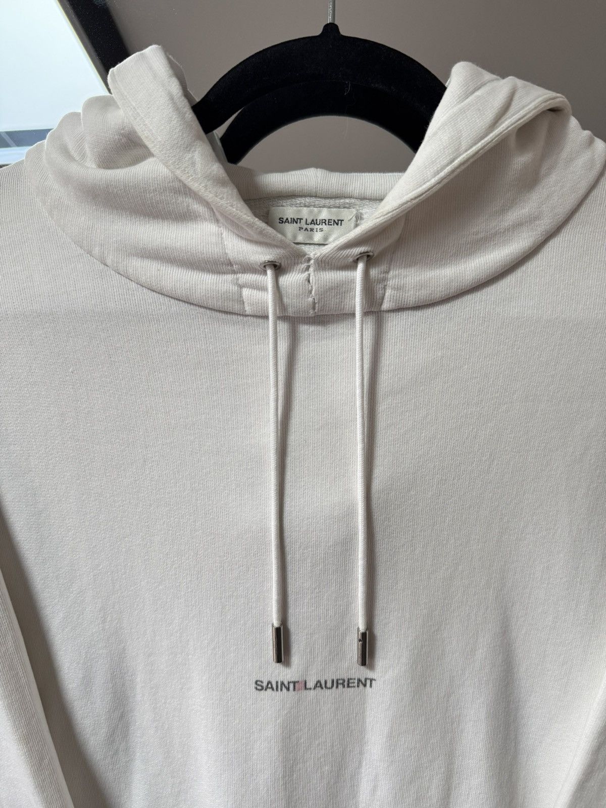 Saint Laurent Paris Saint Laurent 2017 Archive Logo Hoodie Size US L / EU 52-54 / 3 - 2 Thumbnail