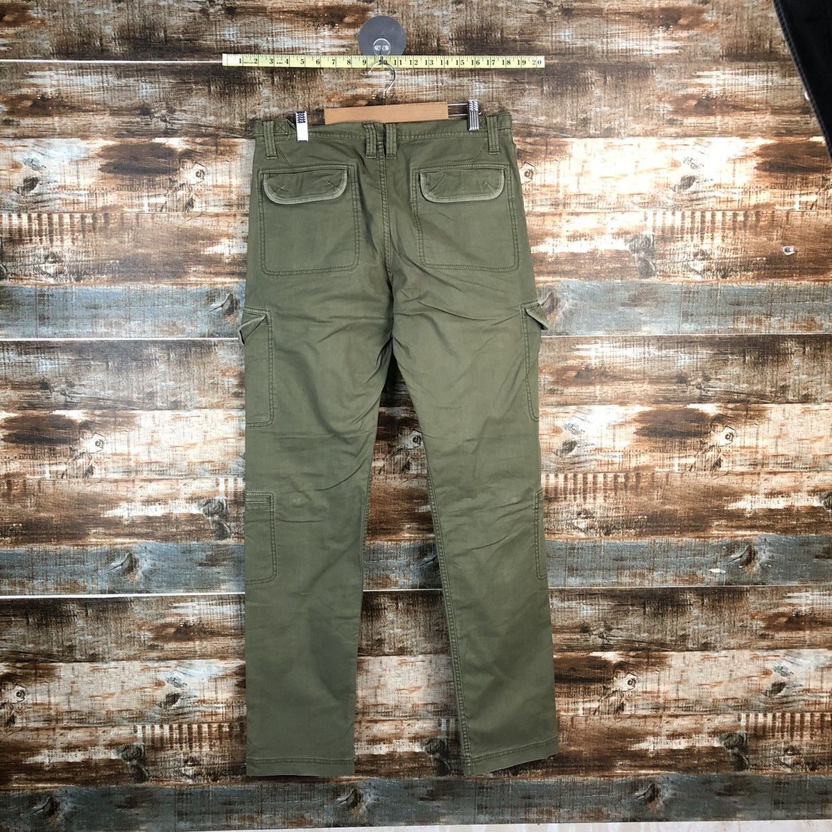 Japanese Brand DL Design Work Green Cargo Multipocket Pants #C634 Size US 31 - 15 Thumbnail