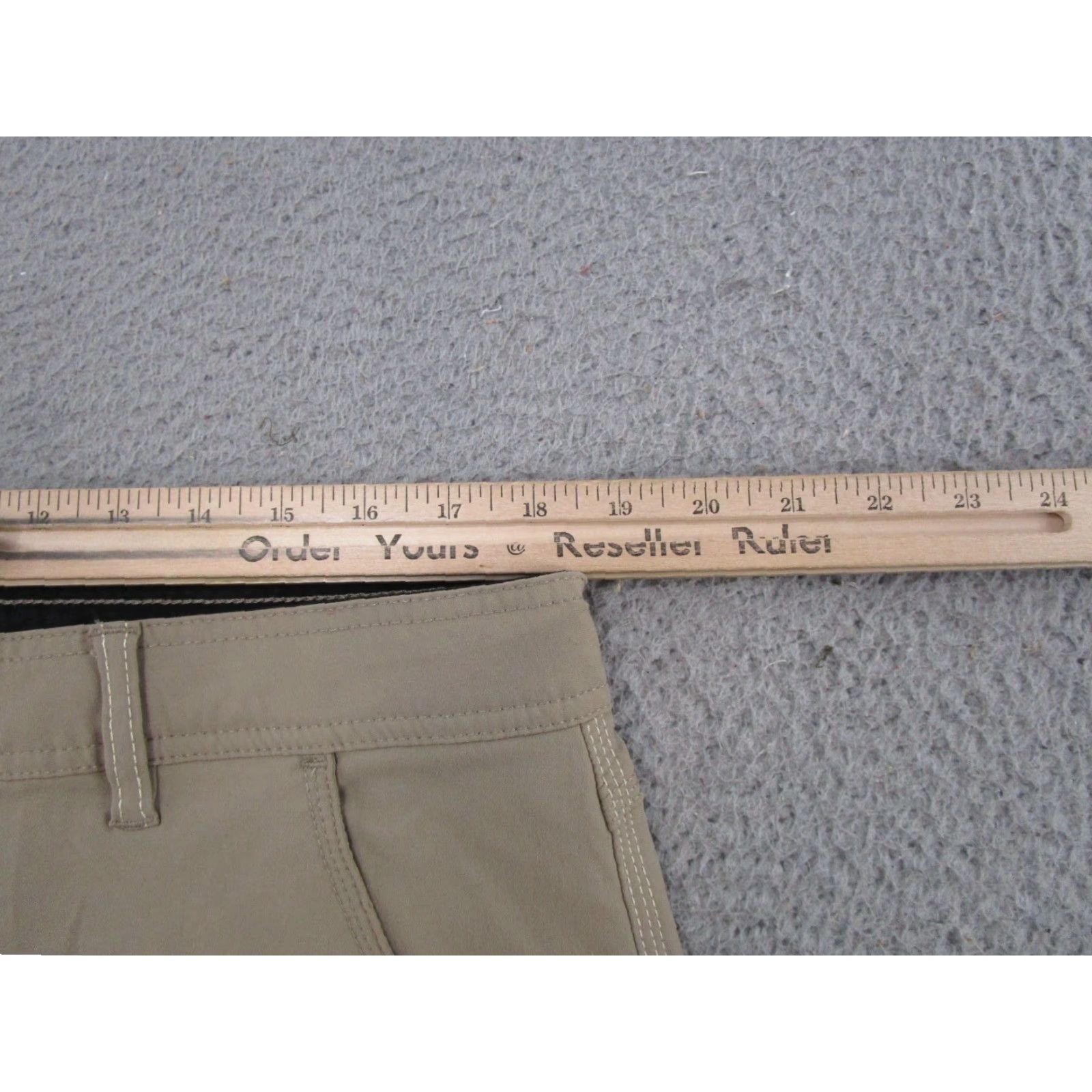 Prana Prana Stretch Zion Pants Mens XL Beige Cargo Pocket Regular Straight Belted Stretch Nylon - Vintage: No - - Size US 36 / EU 52 - 6 Thumbnail