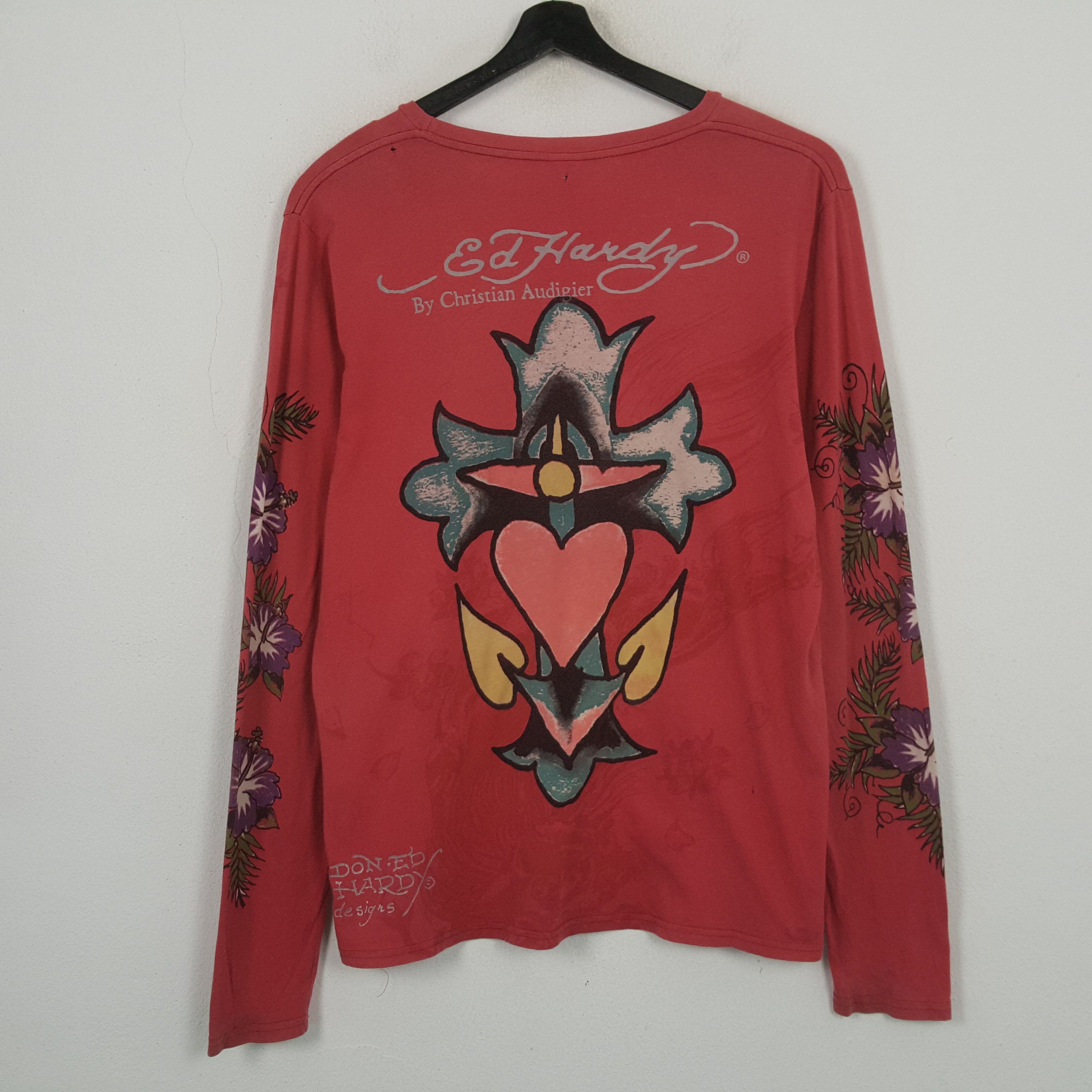 Ed Hardy ED Hardy by Christian Audigier Fashion Brand Tshirt RR3 Size XXL / US 16-18 / IT 52-54 - 3 Thumbnail