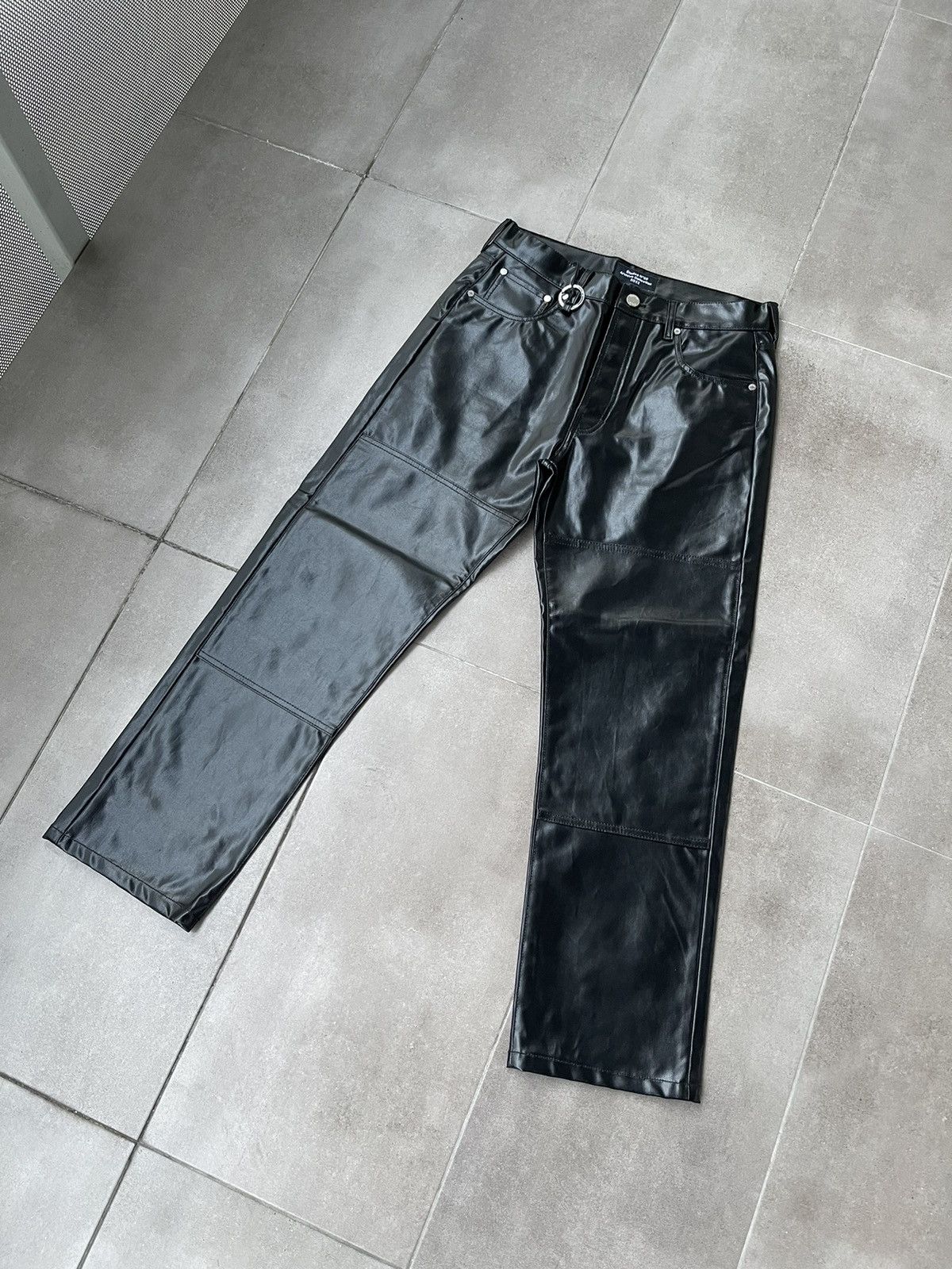 Etudes !DS! SS22 Etudes Corner Coated Faux Leather Black Pants Size US 30 / EU 46 - 8 Thumbnail