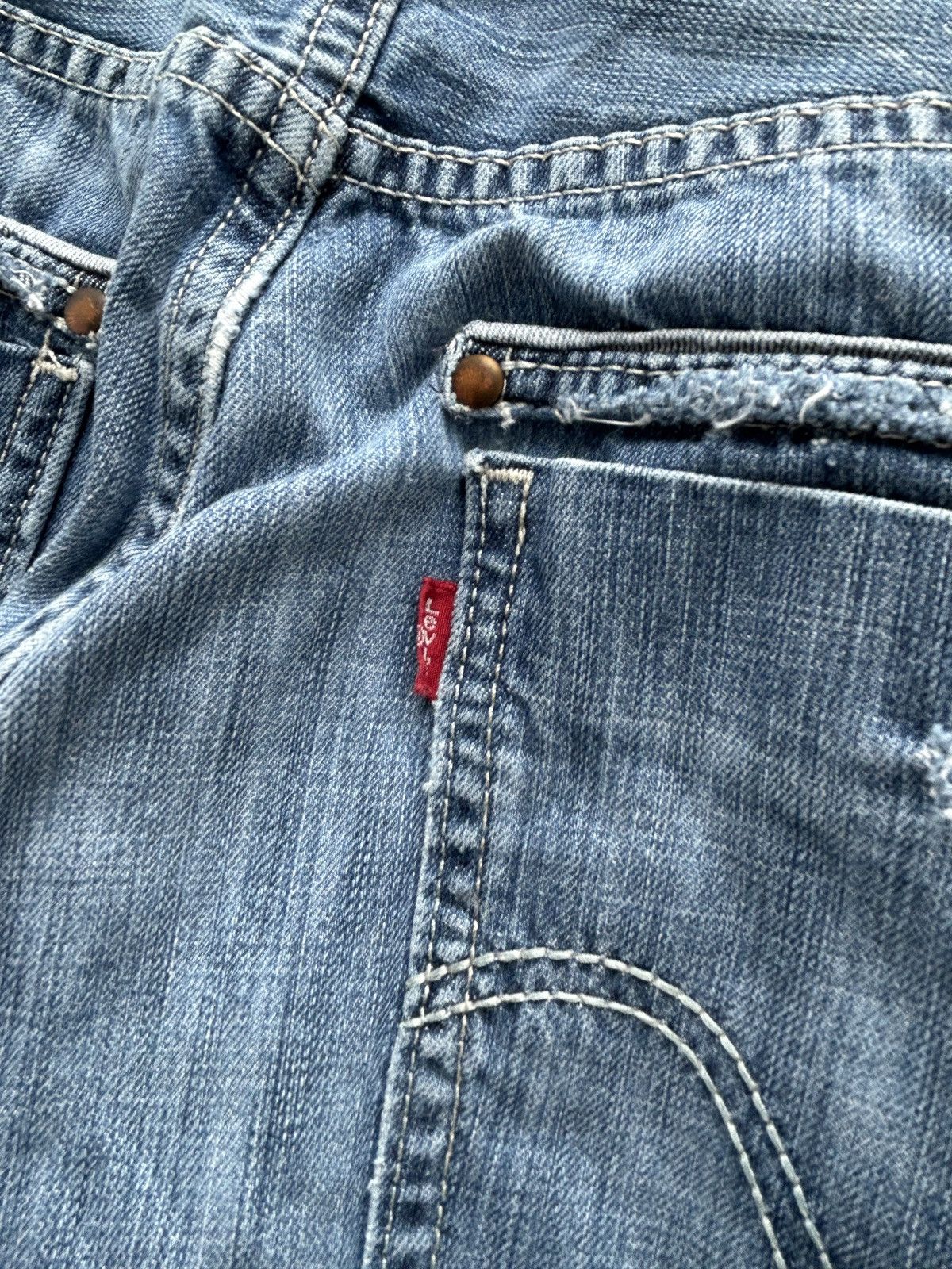 Levi's Vintage Y2K Levis Paint Splatter Bootcut Flared Jeans Size US 33 - 12 Thumbnail