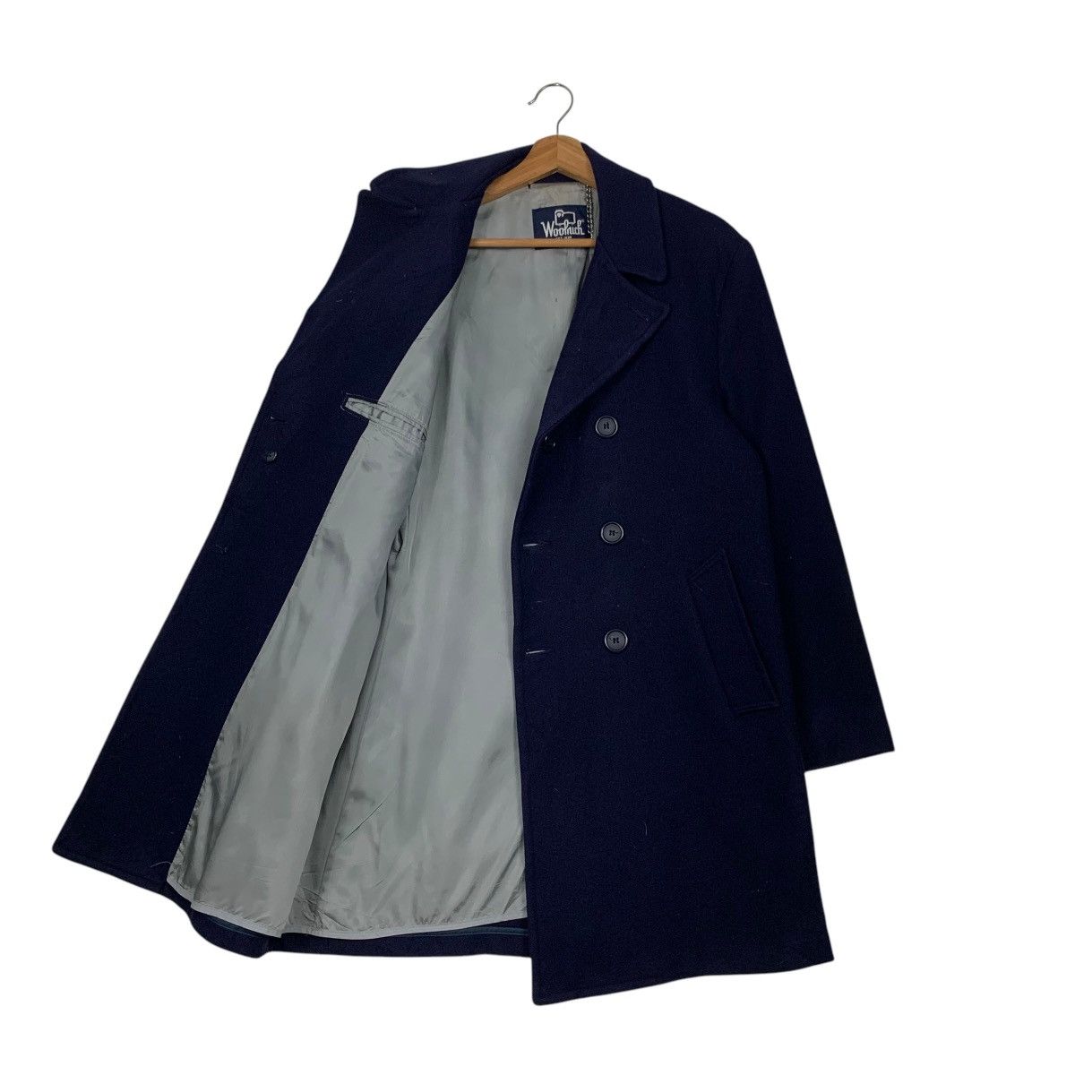 Woolrich Woolen Mills 80’s WOOLRICH Made in Usa Double Breast Wool Coat #2324-C104 Size US M / EU 48-50 / 2 - 9 Thumbnail