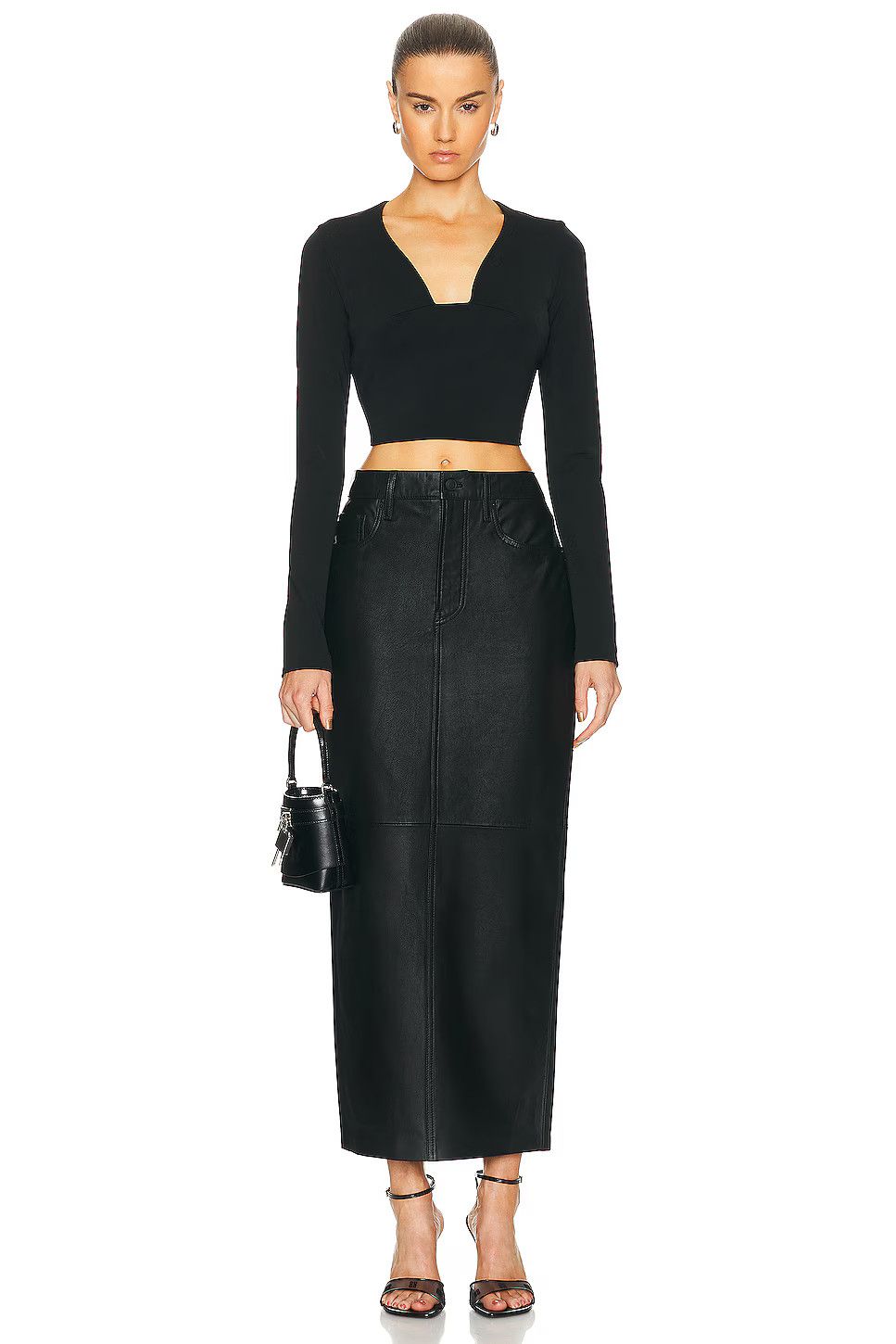Givenchy o1y0925 Crop Top in Black Size M / US 6-8 / IT 42-44 - 4 Thumbnail