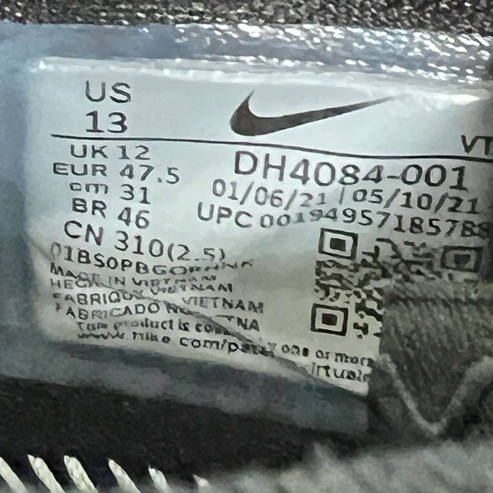 Nike Nike Air VaporMax Flyknit 2021 Men's Shoes Black Anthracite Size US 13 / EU 46 - 8 Thumbnail