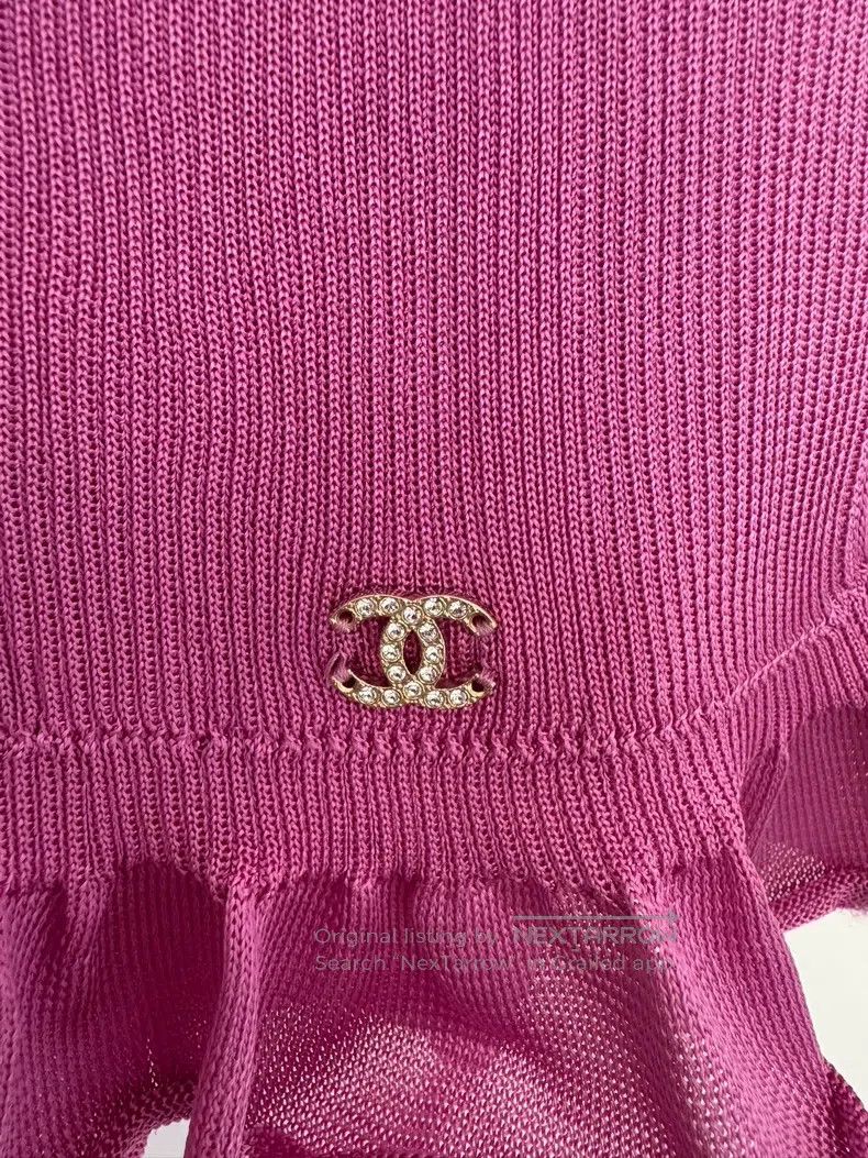 Chanel Chanel Purple vest wooden ear vest Size XS / US 0-2 / IT 36-38 - 4 Thumbnail