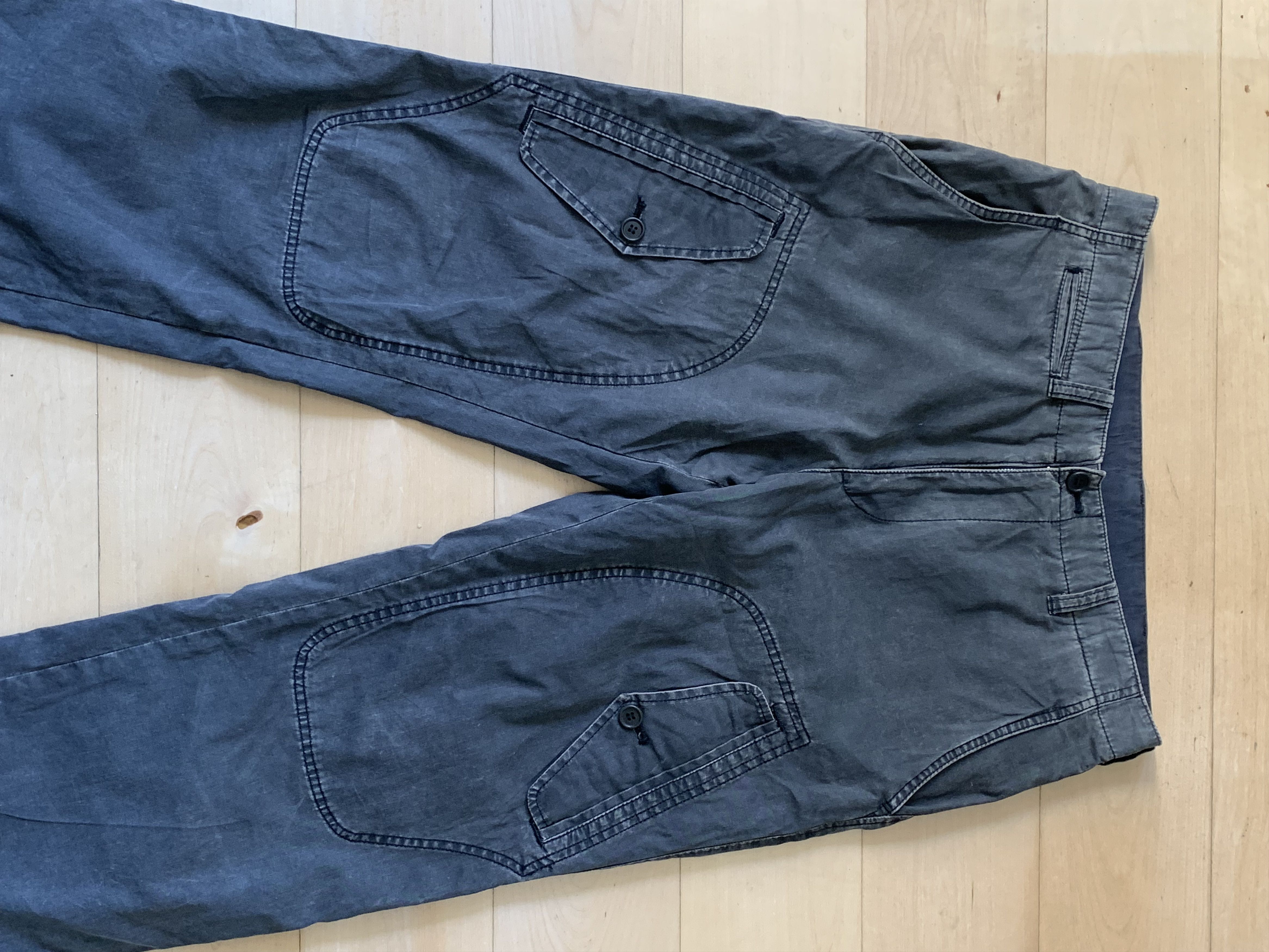 Comme des Garcons Homme Comme des Garcons Homme Grey Pocket Pants Size US 31 - 7 Thumbnail