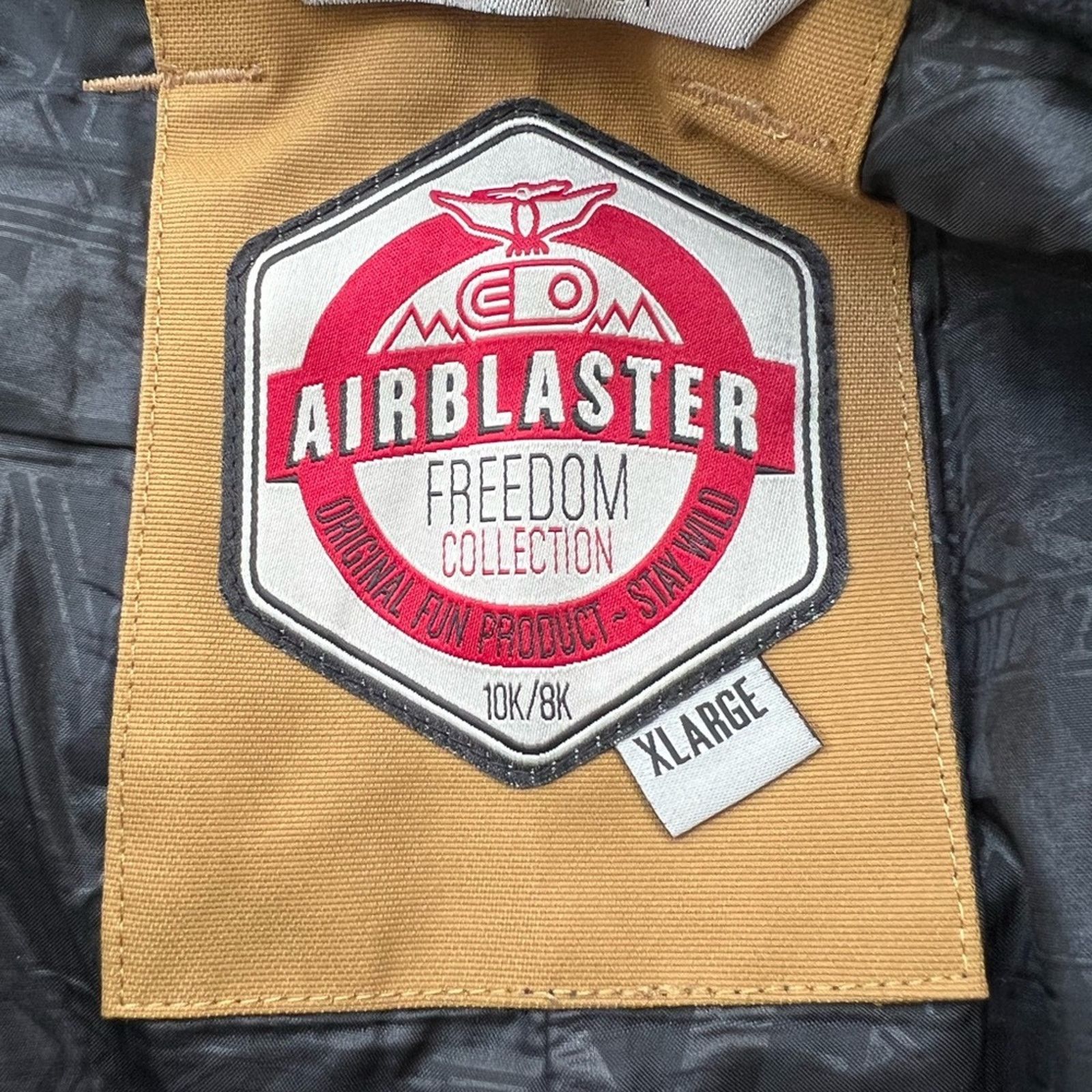 Airblaster AirBlaster Freedom Series Tan Navy Shell Ski Snowboard Pants Size US 38 / EU 54 - 6 Thumbnail