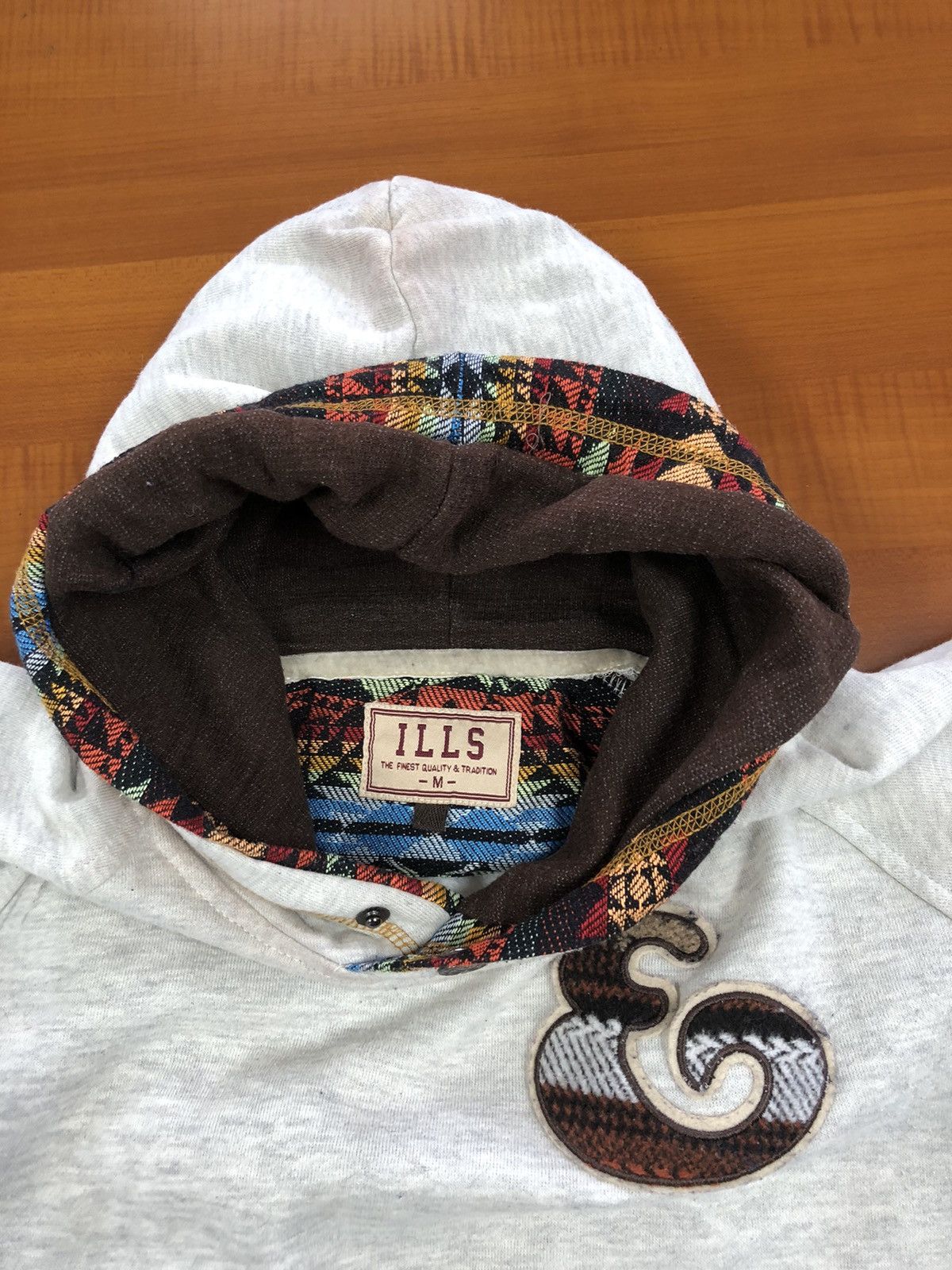 Japanese Brand ILLS Distressed Hoodie Size M / US 6-8 / IT 42-44 - 15 Thumbnail