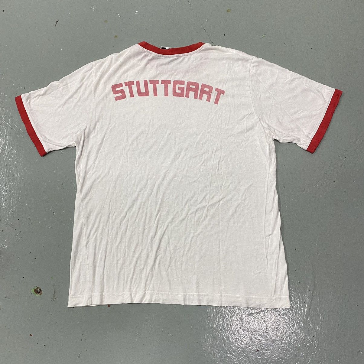 Puma × Vintage Vintage Puma Vfb Stuttgart Ringer Shirt Jersey Bundesliga Size US L / EU 52-54 / 3 - 4 Thumbnail