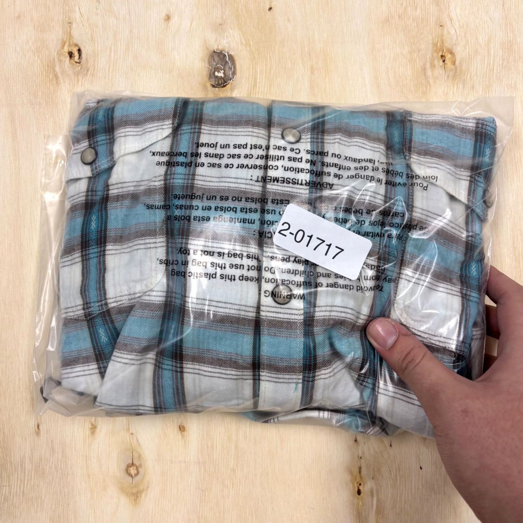 Lucky Brand Lucky Brand Shirt Mens 2XL Blue Plaid Long Sleeve Snap Front Casual Western Size US XXL / EU 58 / 5 - 8 Thumbnail