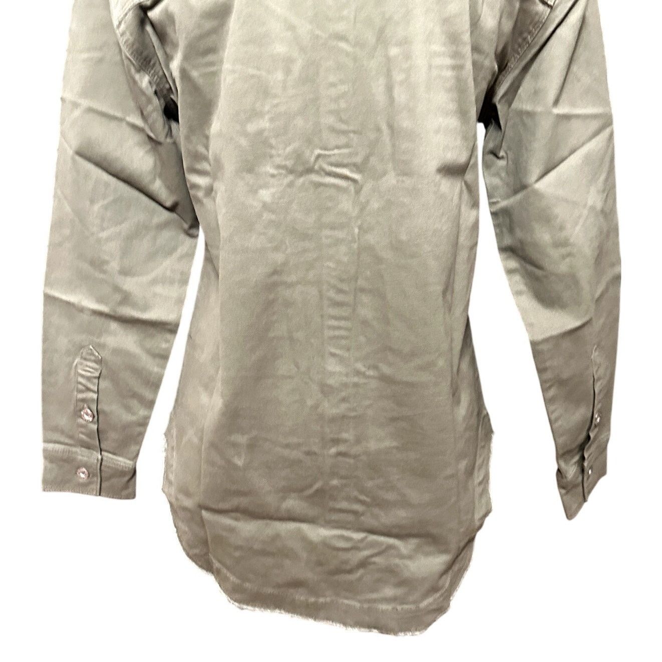 Other Jessica Simpson Shirt Jacket Button-Down Denim Green XS NWT Size XS / US 0-2 / IT 36-38 - 7 Thumbnail