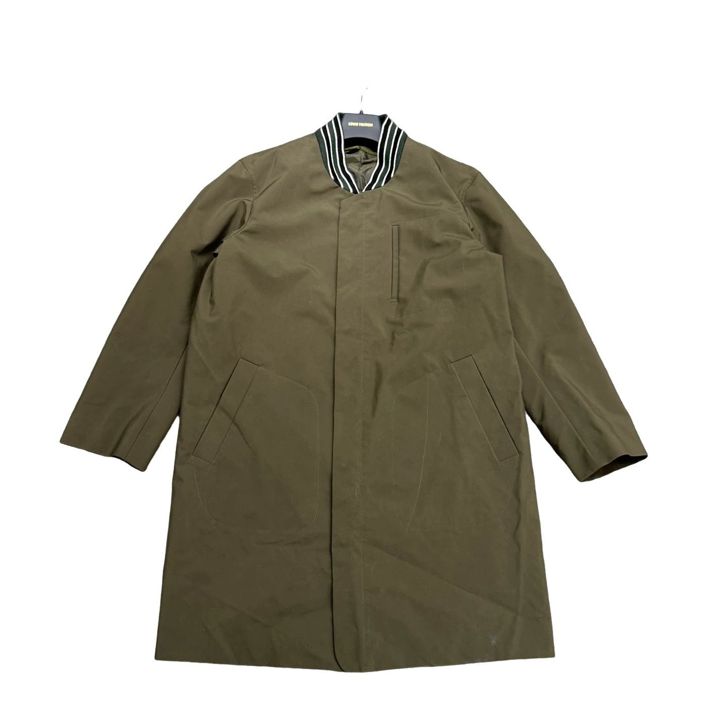 Jil Sander Jil Sander Olive Nylon Long Coat Size US S Size US S / EU 44-46 / 1 - 1 Thumbnail