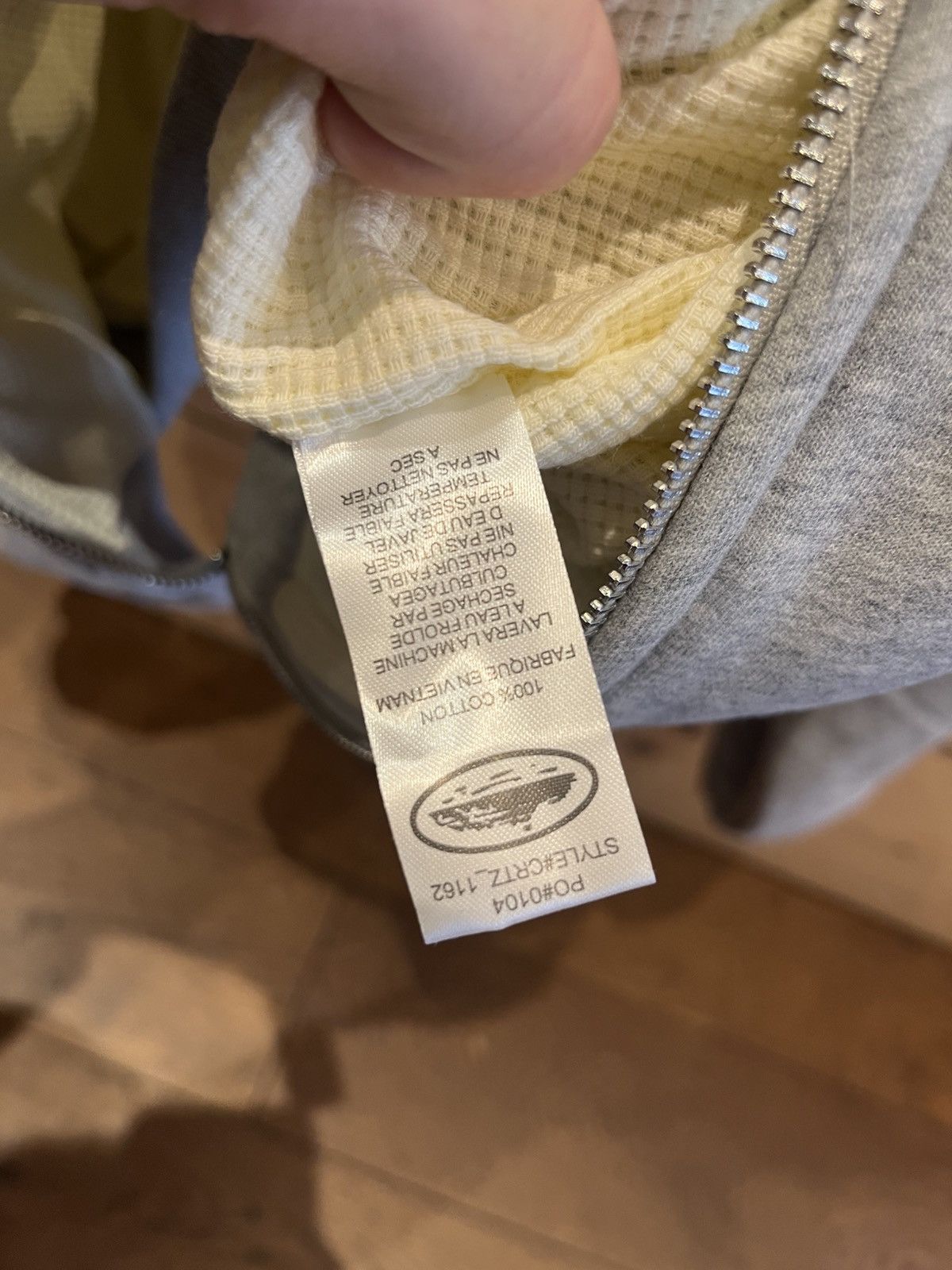 Corteiz Corteiz HMP Zip Hoodie – Grey – Size Small (NWT) Size US S / EU 44-46 / 1 - 4 Thumbnail