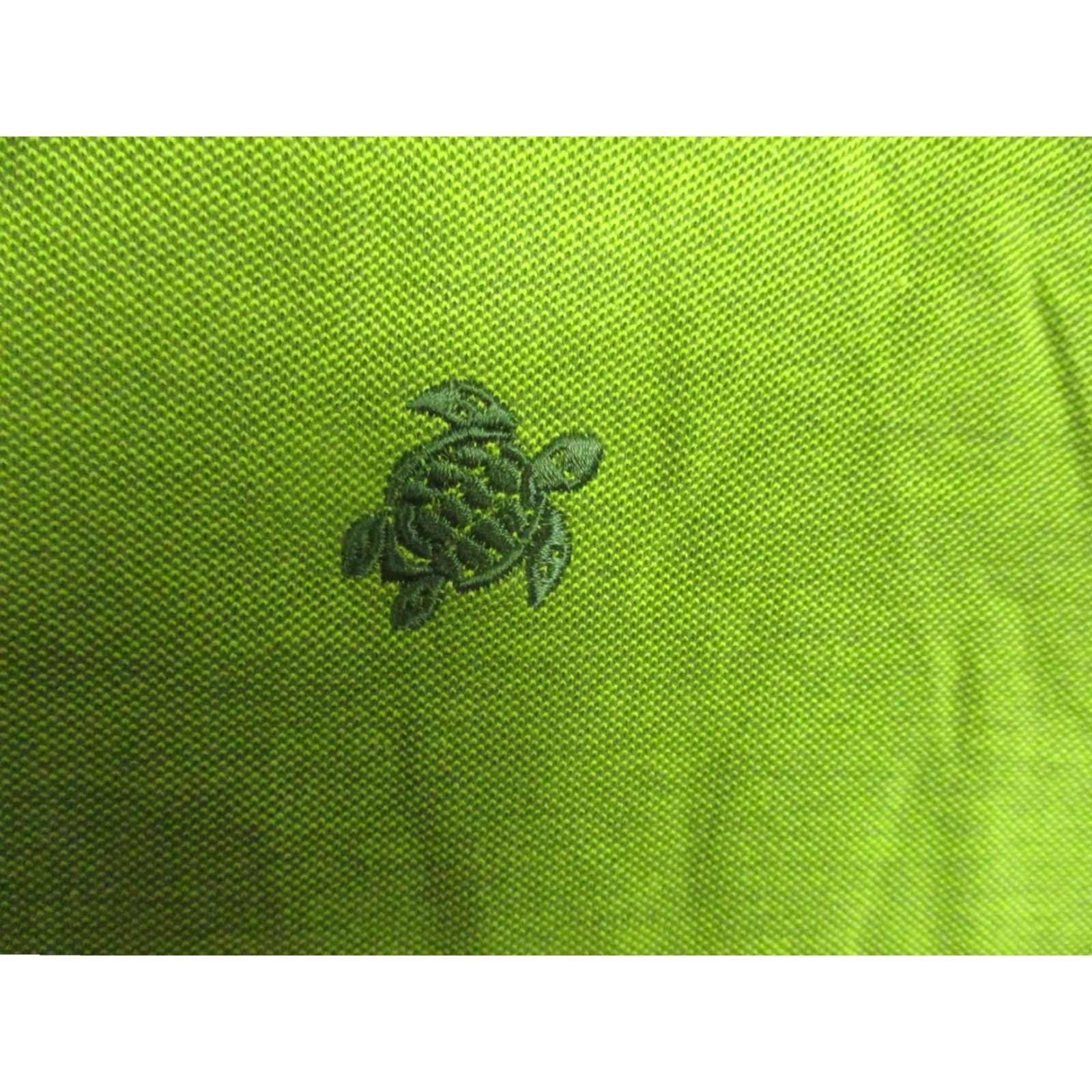 Vilebrequin Vilebrequin Polo Shirt Mens 3XL Green Neon Collar Turtle Logo Casual 100% Cotton Size US XXL / EU 58 / 5 - 3 Thumbnail