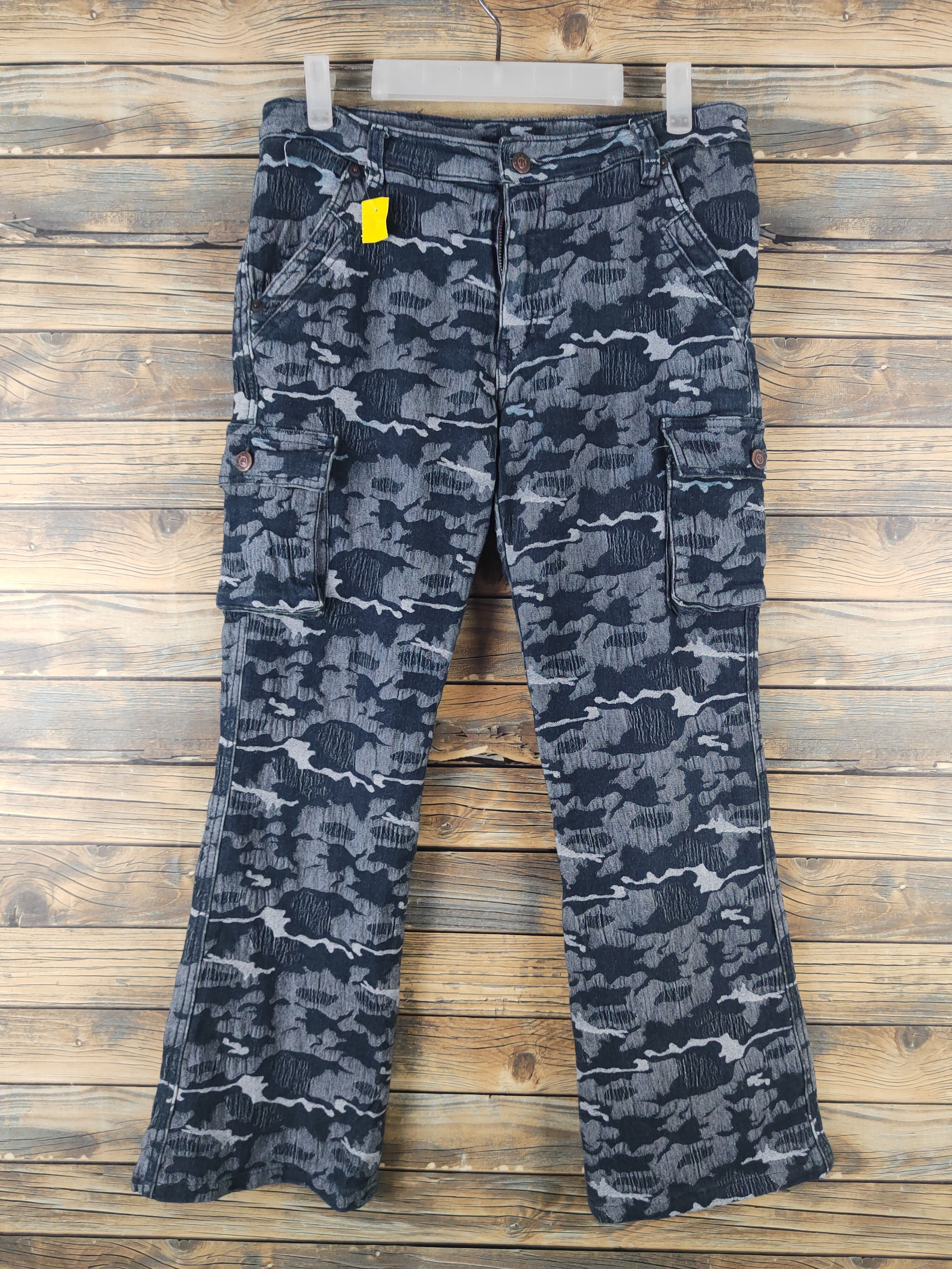 Japanese Brand DL Brenda Blue Multipocket Cargo Pants #2649 Size 29" - 1 Thumbnail