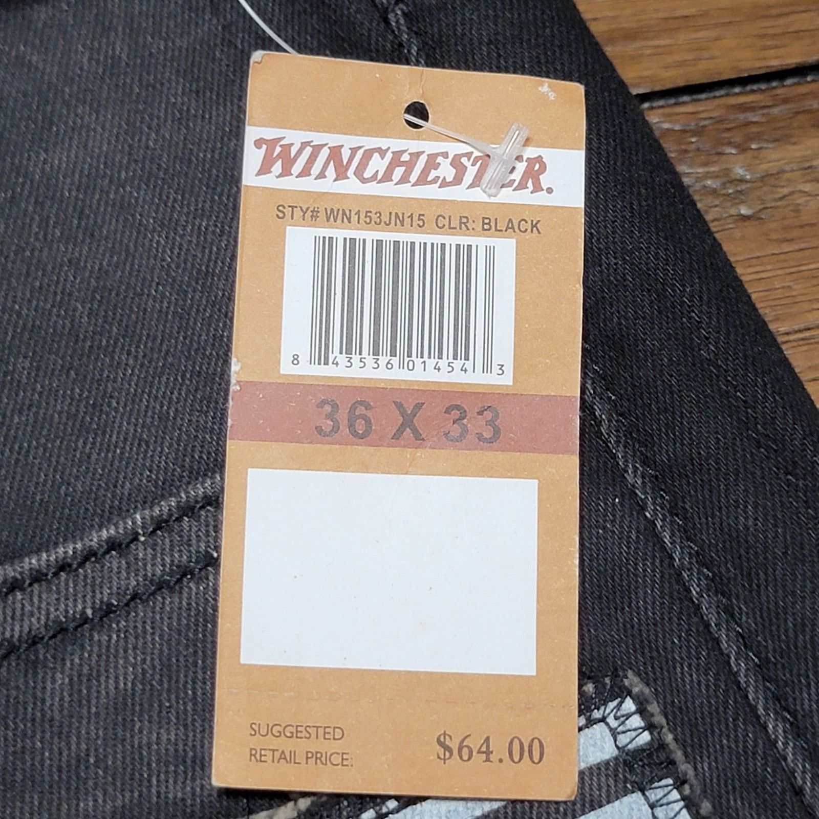 Winchester Winchester Shredded Black Denim Jeans - Size 36/33 NWT Size US 36 / EU 52 - 10 Thumbnail