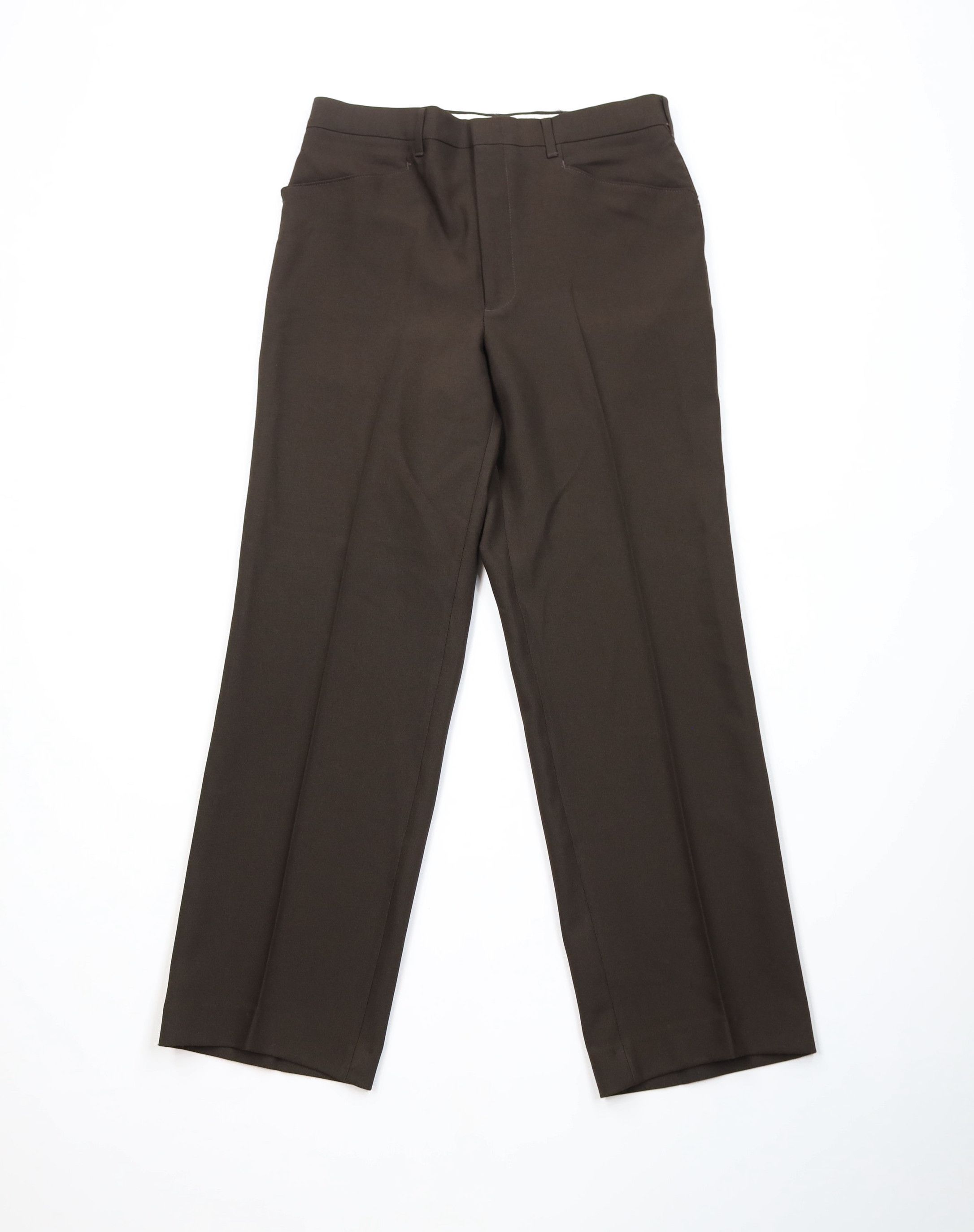 Vintage Vintage 70s Streetwear Flared Wide Leg Chino Pants Brown USA Size US 30 / EU 46 - 1 Thumbnail