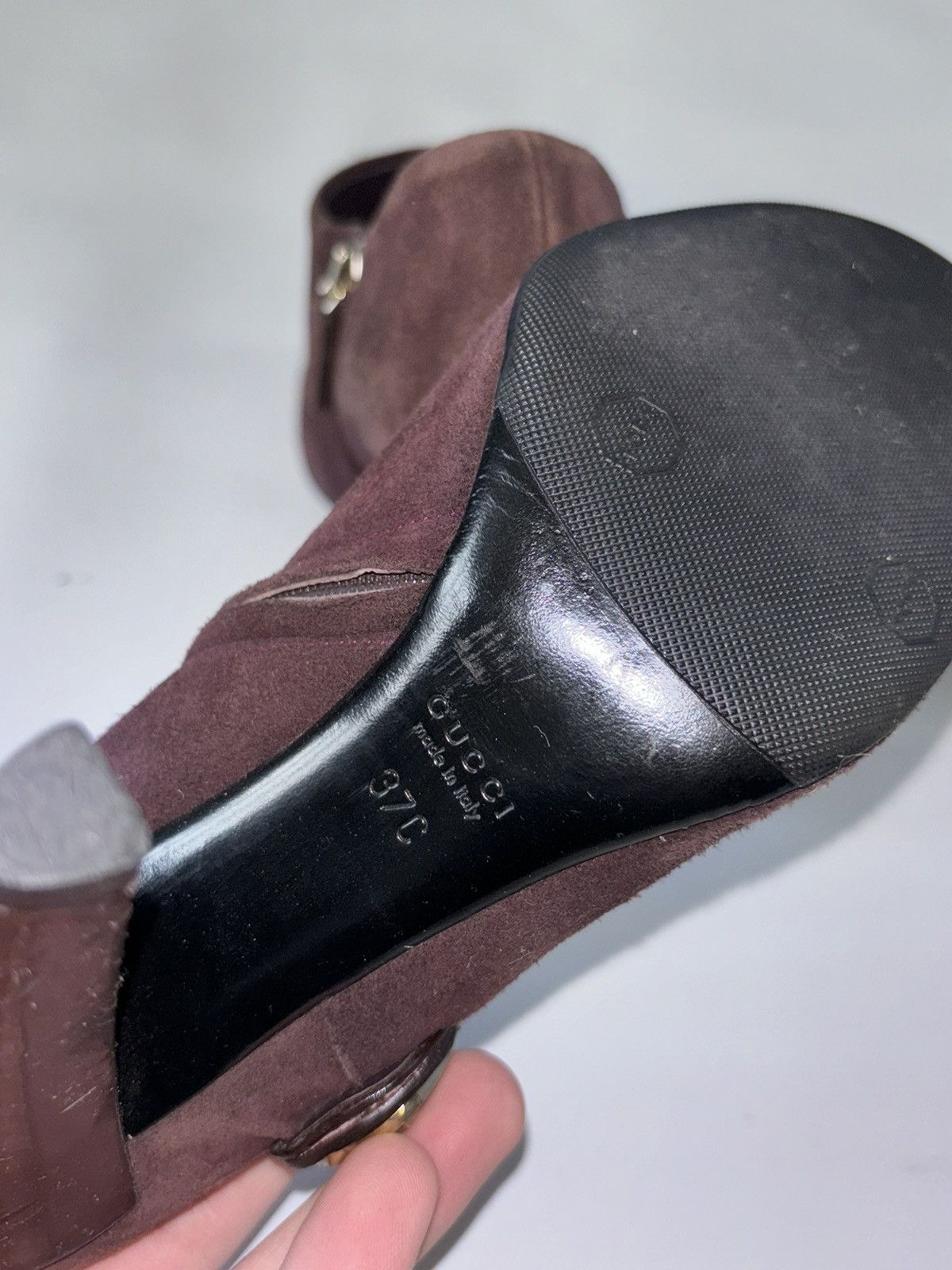 Gucci Vintage Gucci suede leather heels Size US 7 / IT 37 - 5 Thumbnail