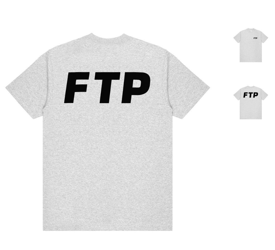 Fuck The Population FTP FLOCKED LOGO TEE(HEATHER GRAY) Size US XL / EU 56 / 4 - 2 Thumbnail