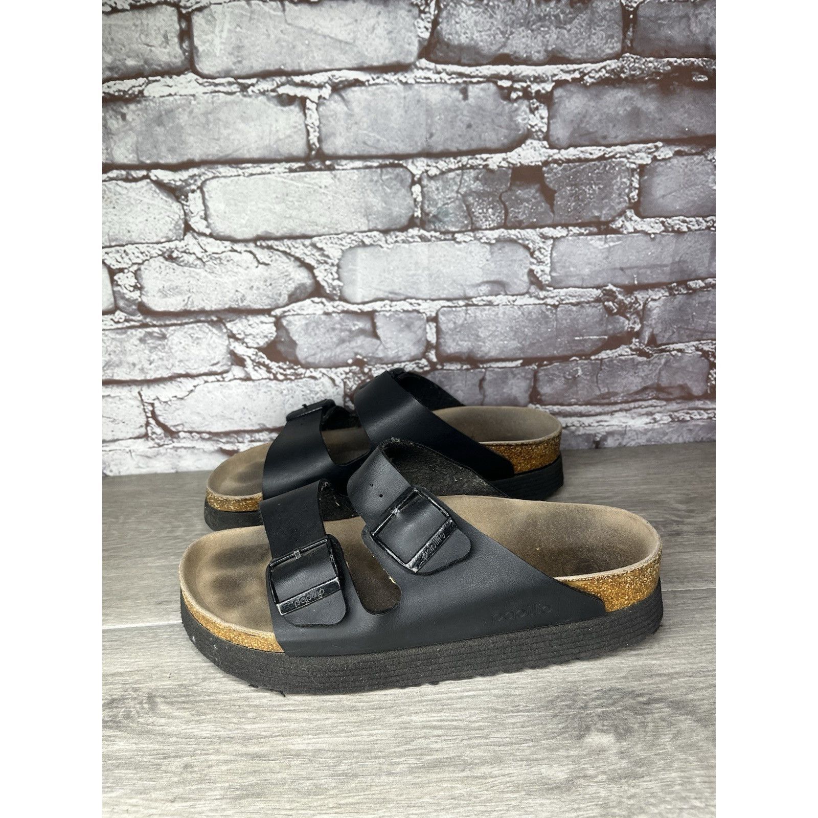 Birkenstock Birkenstock Papillio Arizona Platform Vegan Black Birko-Flor Size US 9.5 / IT 39.5 - 2 Thumbnail