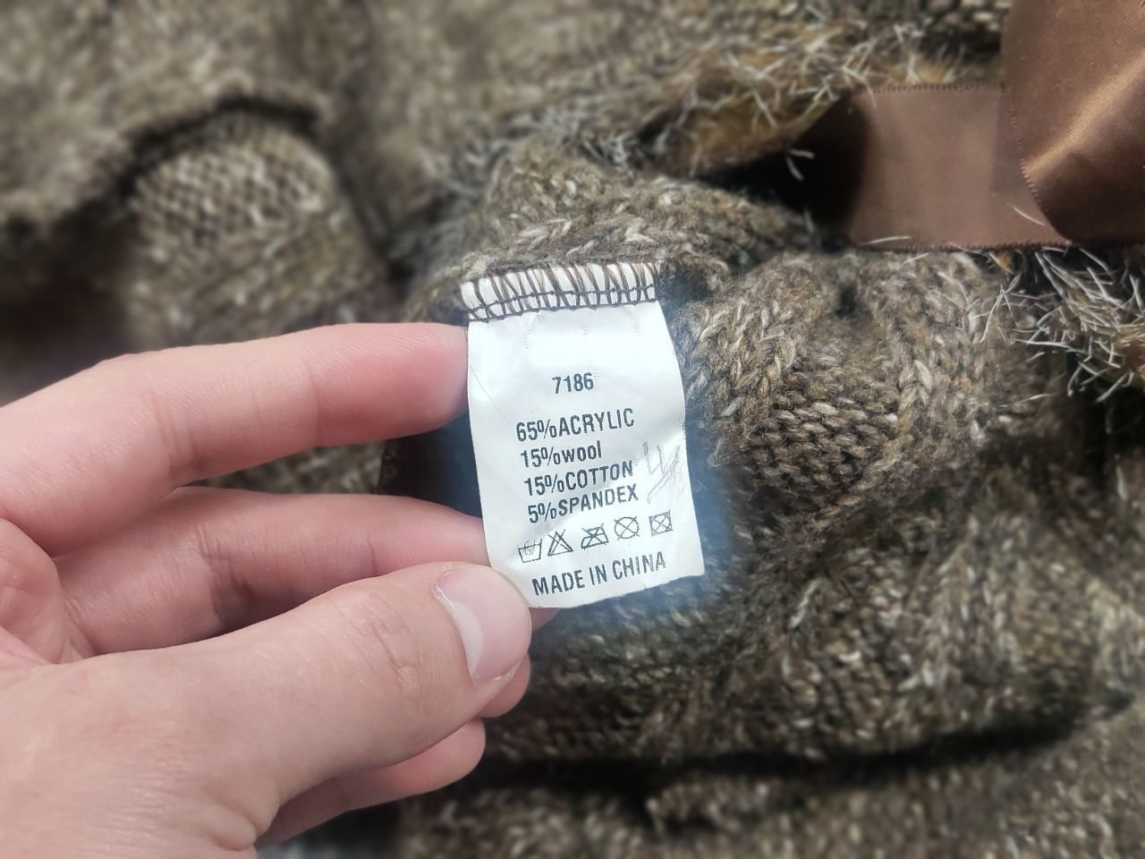 If Six Was Nine Zone Bleue vintage Y2K Brown Knit Sweater ruffle sleeves LGB Size M / US 6-8 / IT 42-44 - 16 Thumbnail