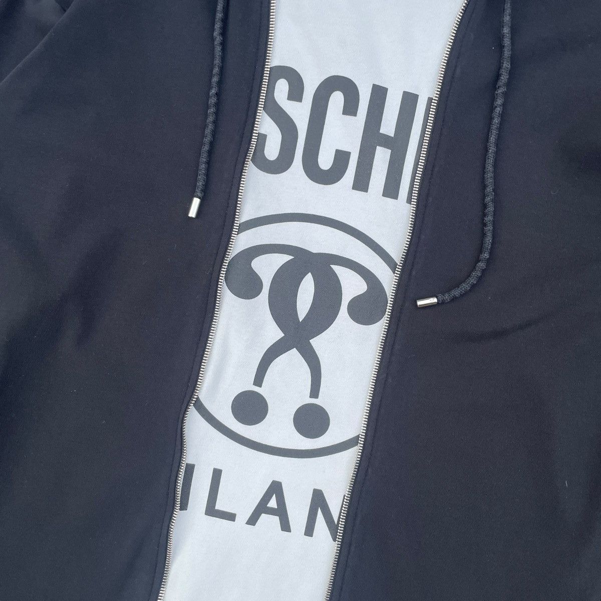 Moschino Moschino Hooded Track Jacket Size L / US 10 / IT 46 - 3 Thumbnail