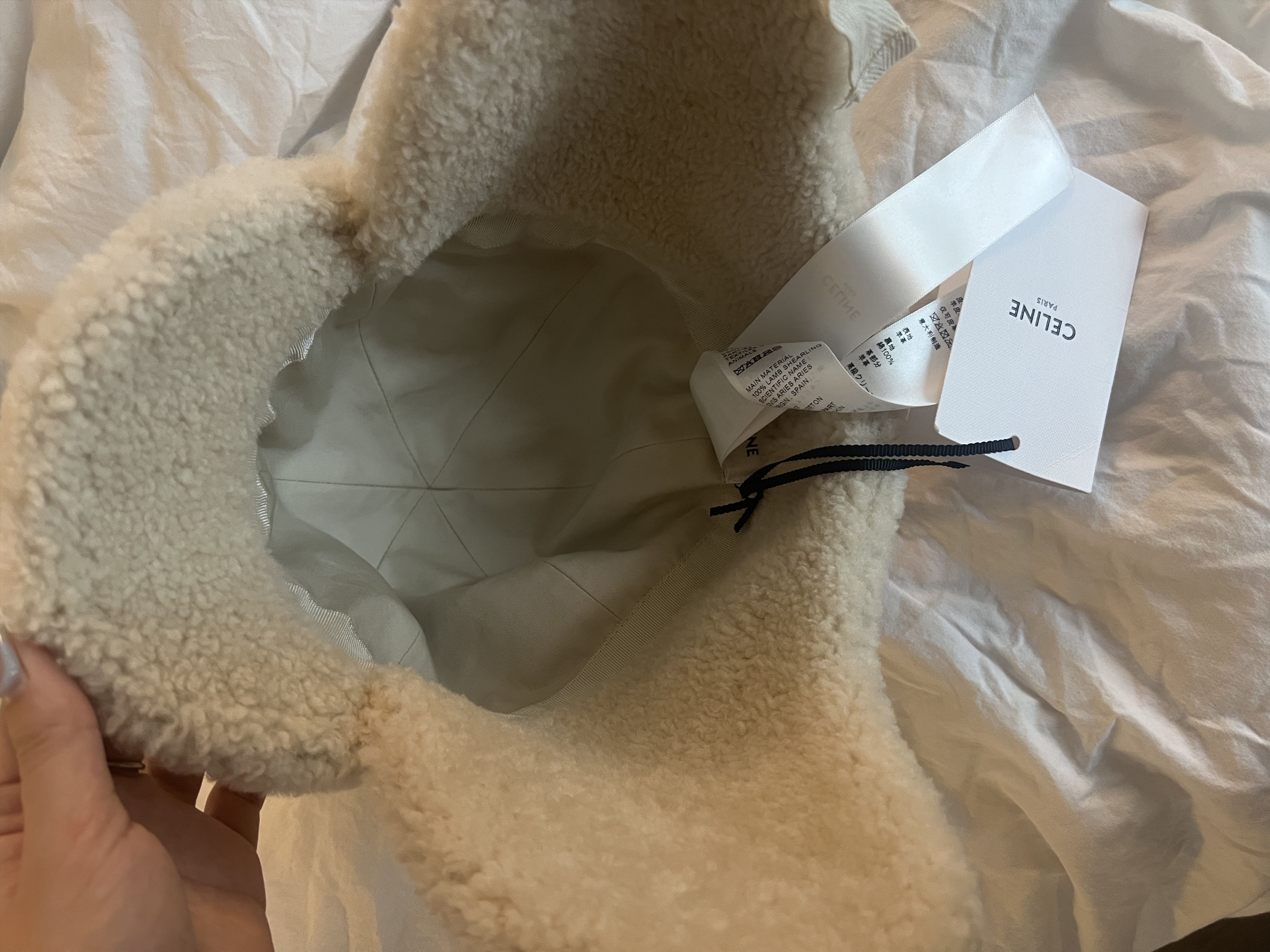Celine Celine Sherling Hat Size ONE SIZE - 4 Thumbnail