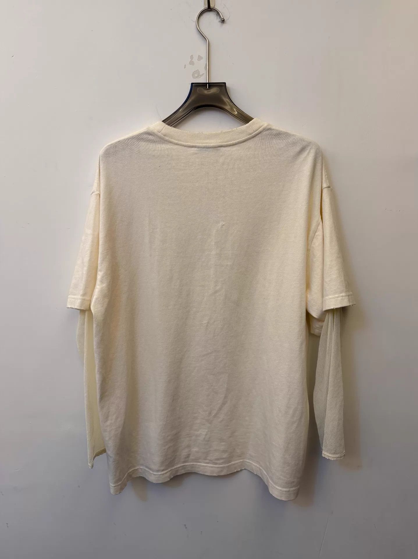 Acne Studios Acne FW25 Women's Lace Logo Crewneck LS Tee Ivory S Size US S / EU 44-46 / 1 - 5 Thumbnail