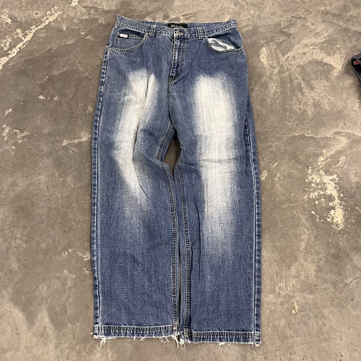 Southpole × Vintage Y2K SouthPole style "stub" jeans washed ULTRA BAGGY 38x34 Size US 38 / EU 54 - 2 Thumbnail