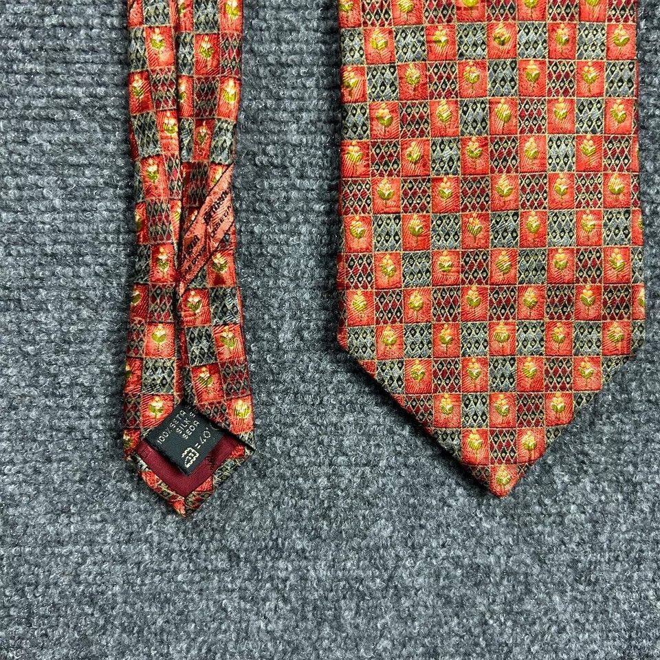 Ermenegildo Zegna Ermenegildo Zegna NeckTie Mens 4" x 59" Geometric Floral ` Size ONE SIZE - 3 Thumbnail