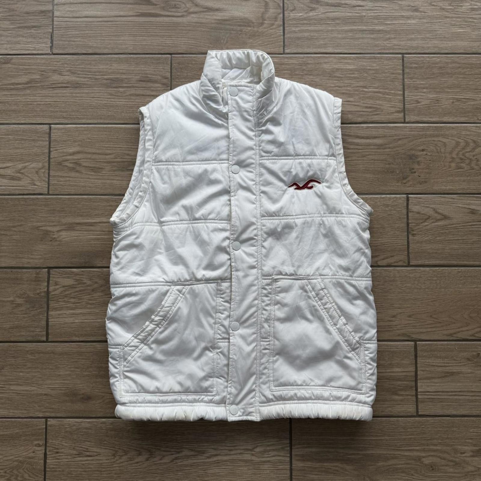 Other Y2K Hollister White Down Puffer Vest Size M / US 6-8 / IT 42-44 - 1 Thumbnail