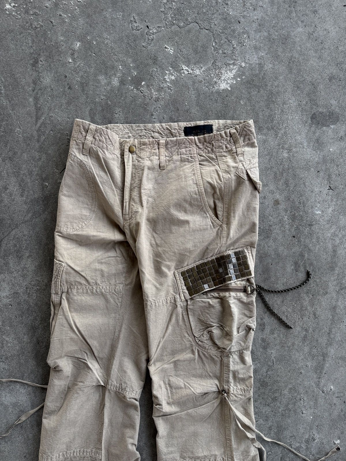 Kiminori Morishita Halb Kiminori Morishita Cargo Flare Canvas Pants Size US 33 - 6 Thumbnail
