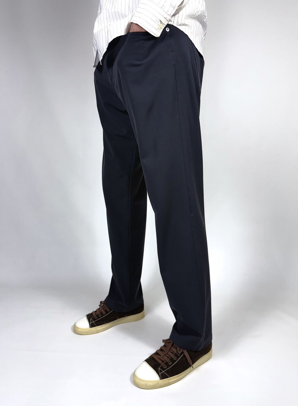 Emporio Armani Vintage Armani Viscose Straight Fit Trousers Pants Size US 38 / EU 54 - 5 Thumbnail