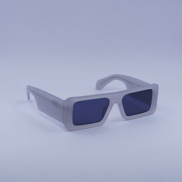 Off-White Off-White OERI140 TROY 0945 Sunglasses Grey Rectangle Frame Size ONE SIZE - 4 Thumbnail