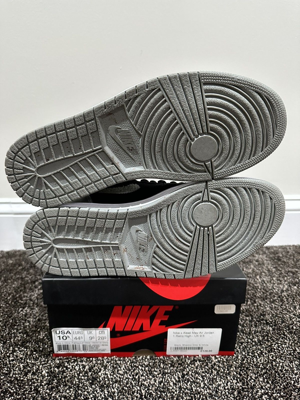 Jordan Brand Jordan Brand x Aleali May Retro 1 Nike Air OG High Sneaker Size US 10.5 / EU 43-44 - 8 Thumbnail